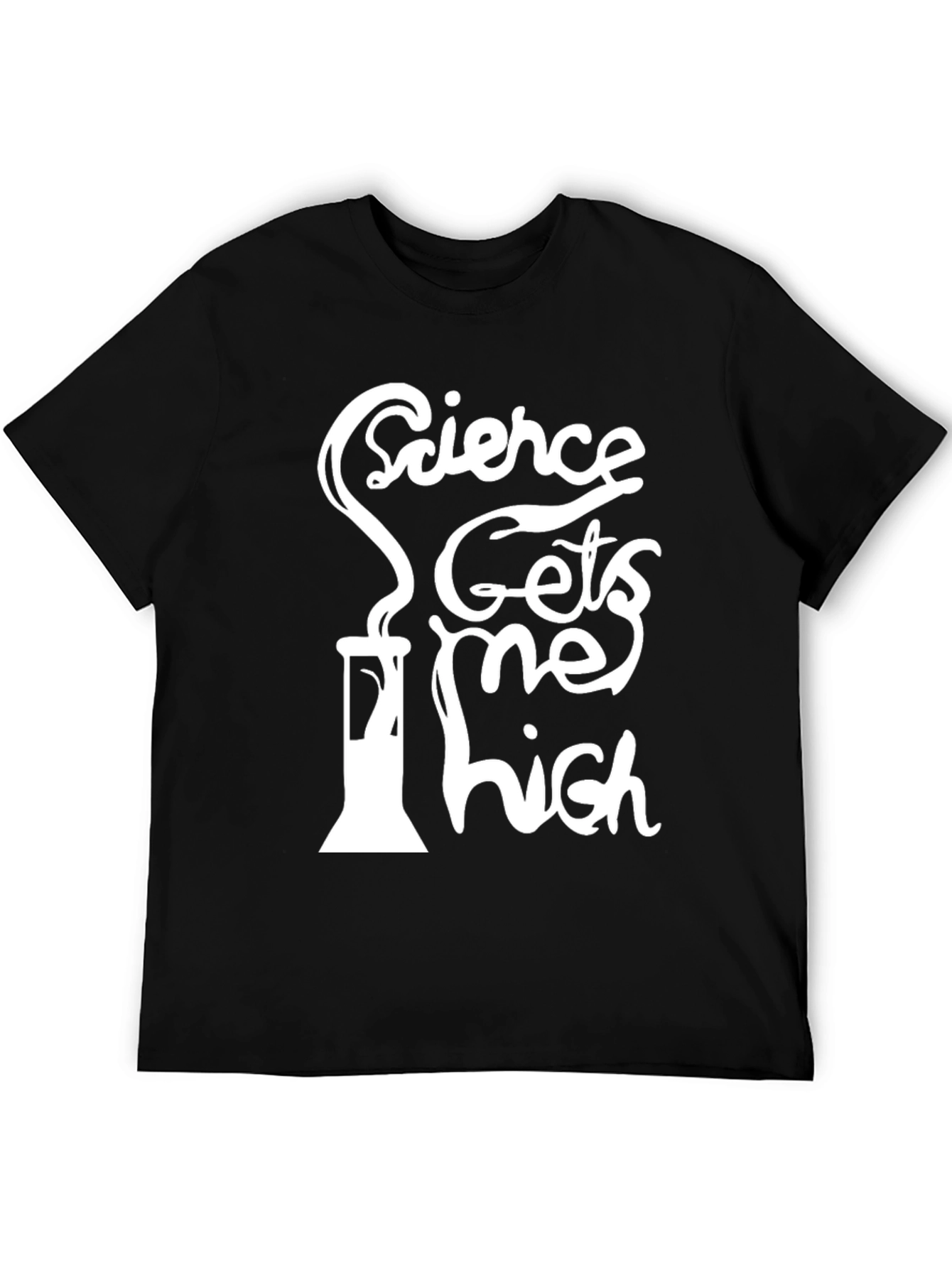 Black Science Gets Me High Graphic T-Shirt view 5