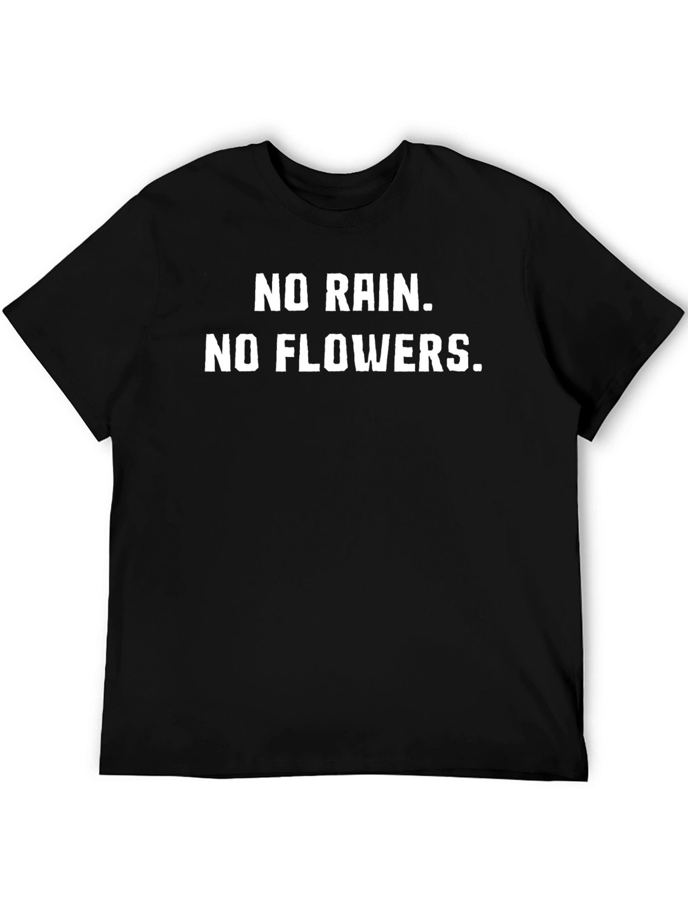 Black No Rain No Flowers Graphic Tee - Black view 5