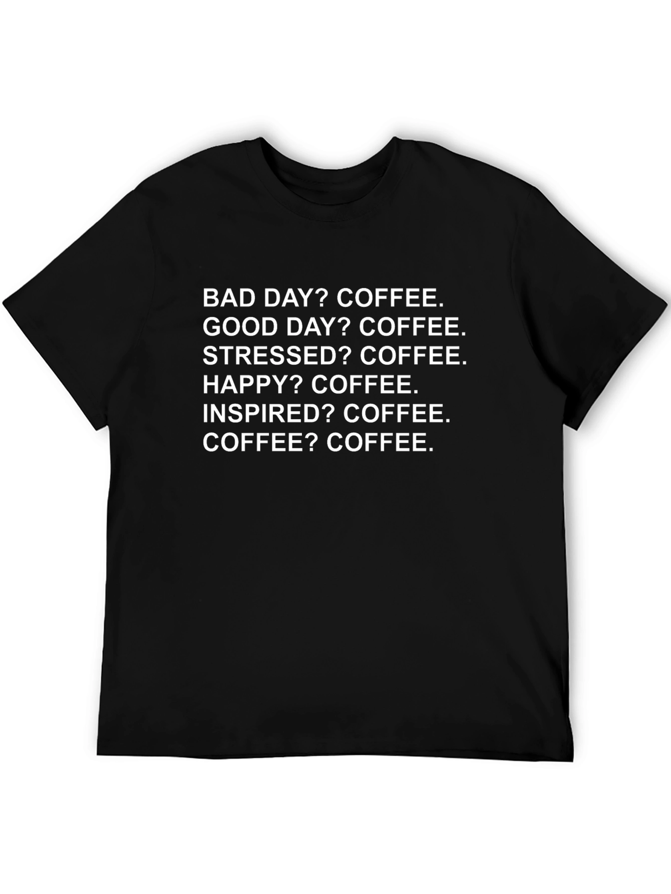 Black Coffee Obsessed T-Shirt - Funny Graphic Tee view 5