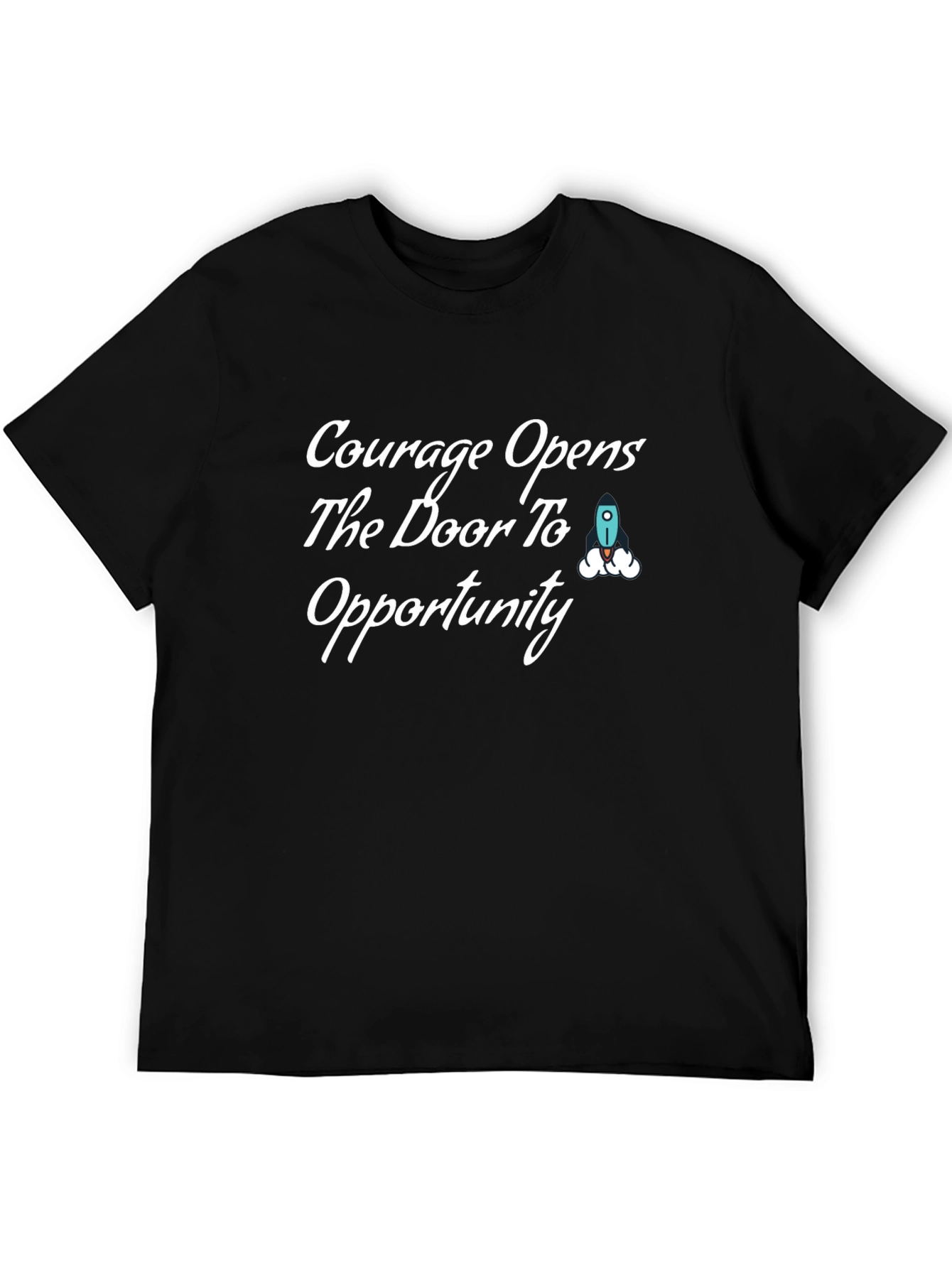 Black Courage Opens Opportunity T-Shirt - Soft Cotton Blend view 5