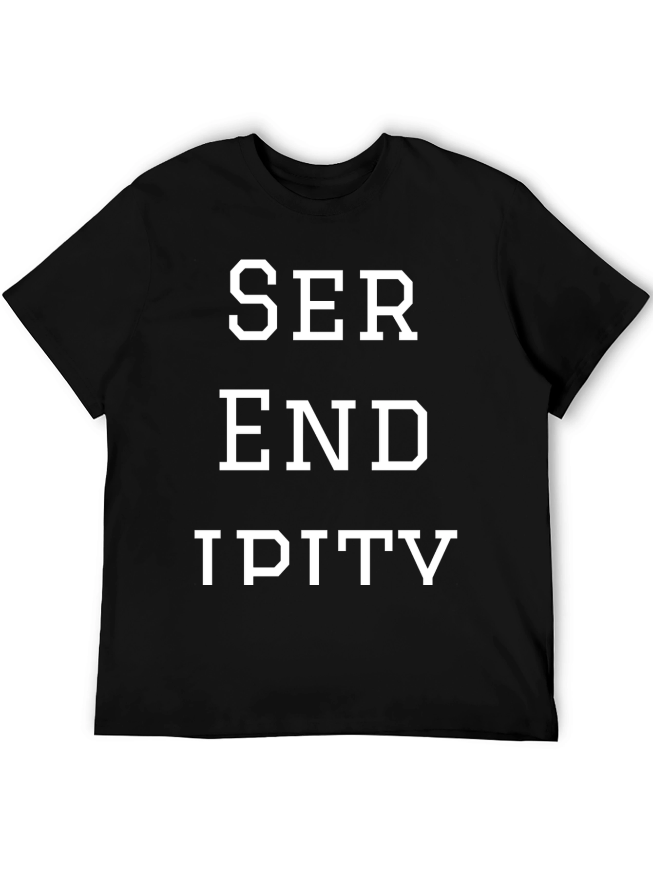 Black Serendipity Graphic T-Shirt - Black view 5