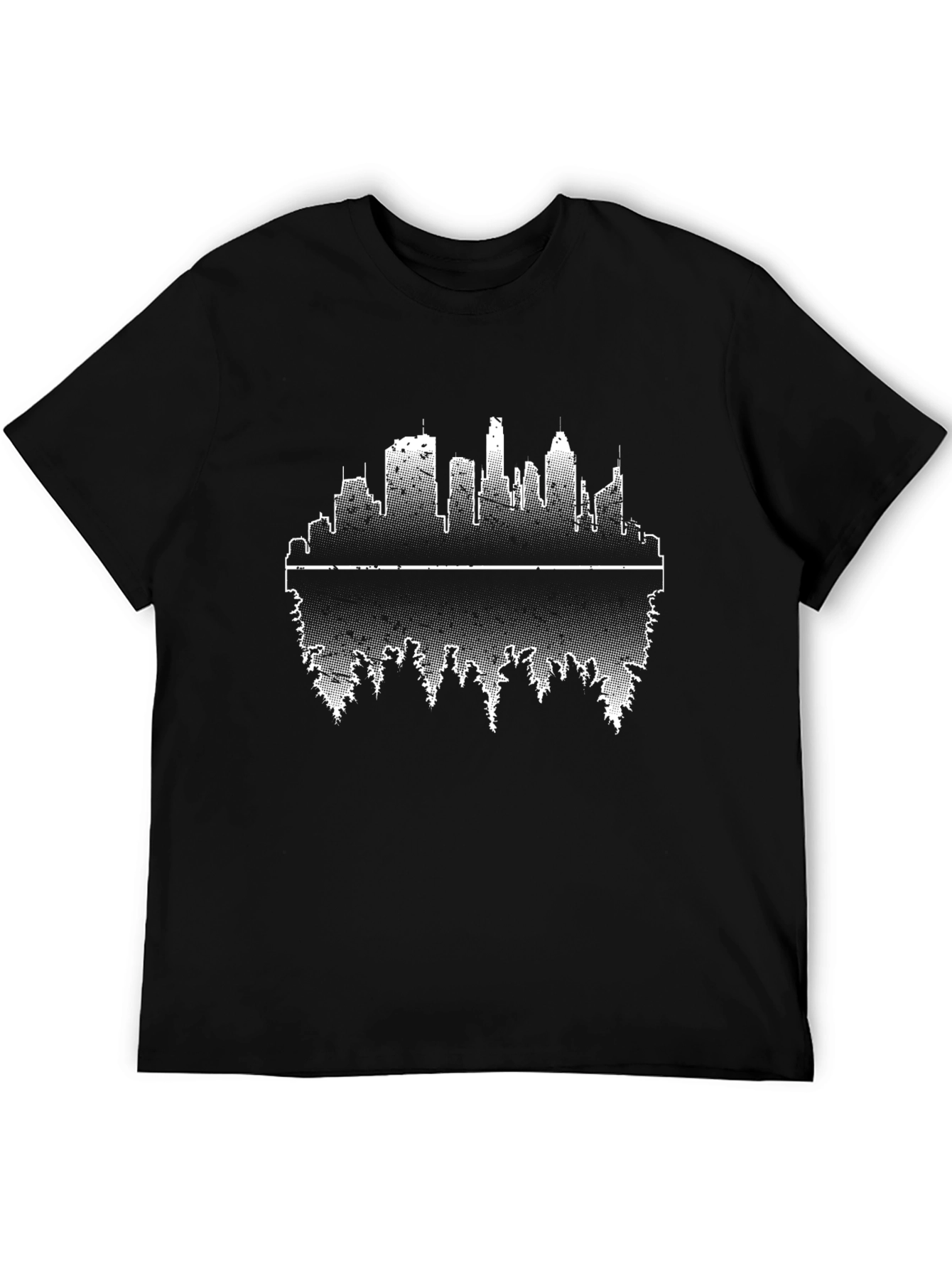 Black City and Nature T-Shirt view 5