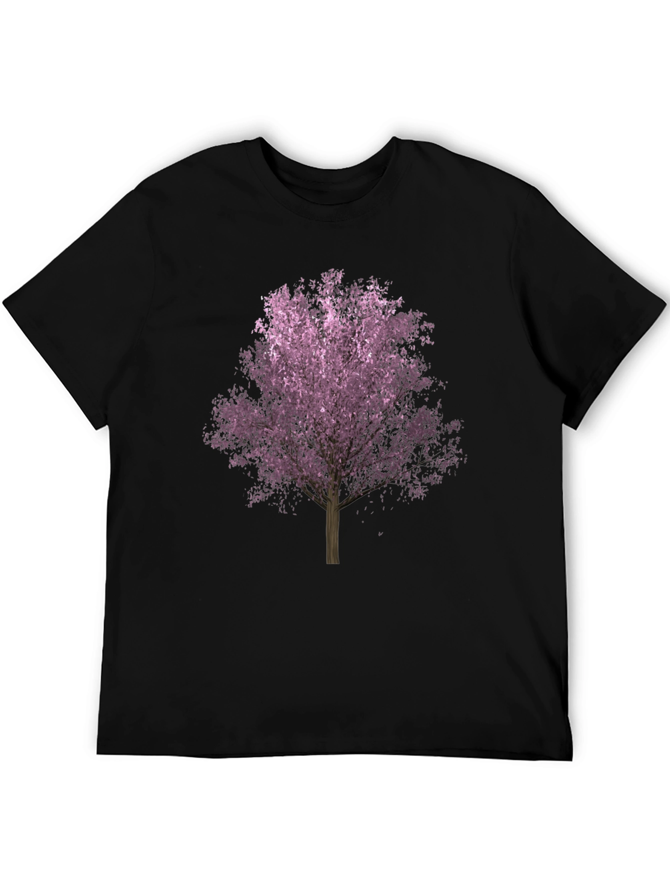 Black Blossom Tree Graphic T-Shirt - Men's Black Tee view 5