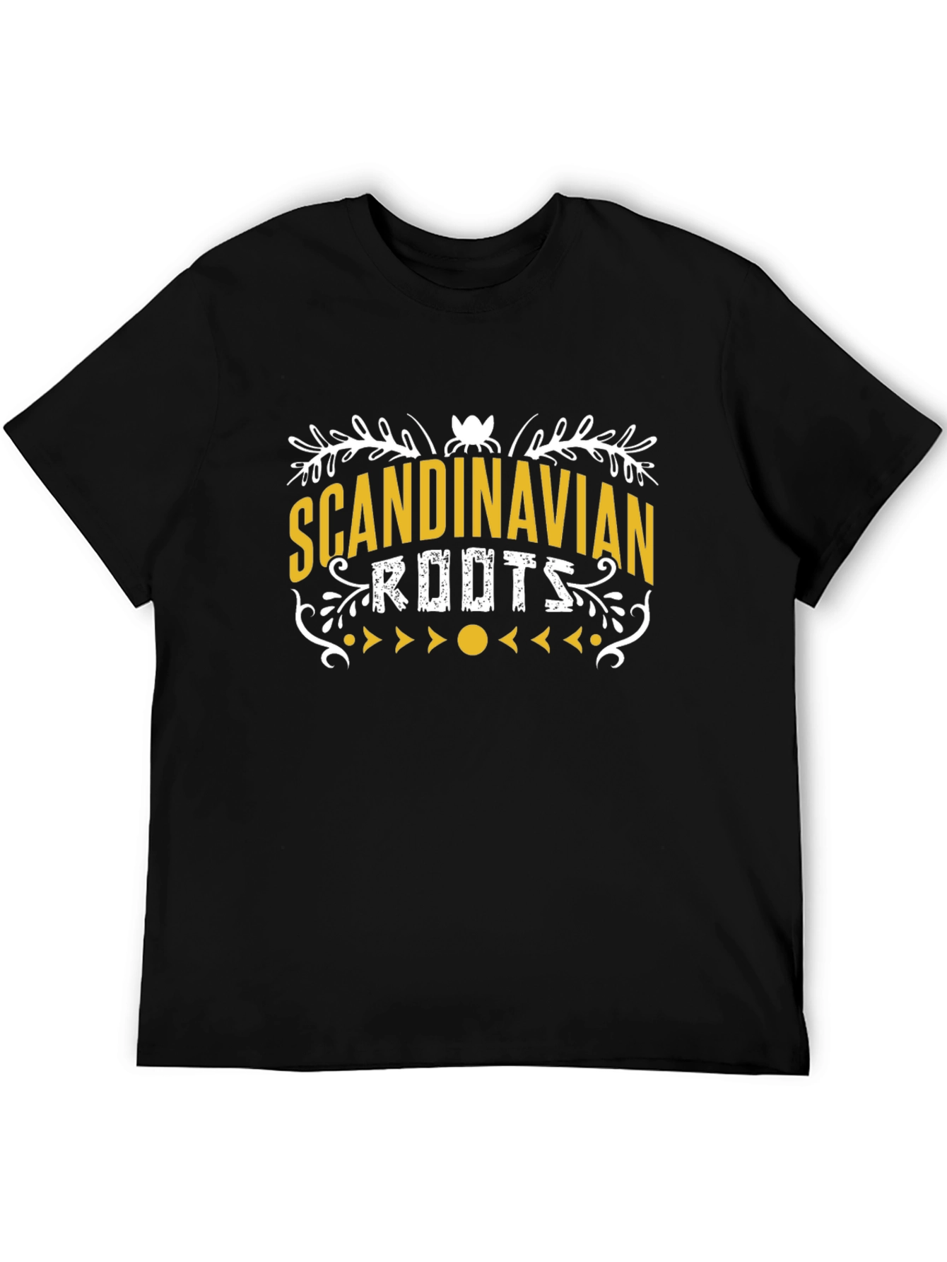 Black Scandinavian Roots Graphic Tee view 5