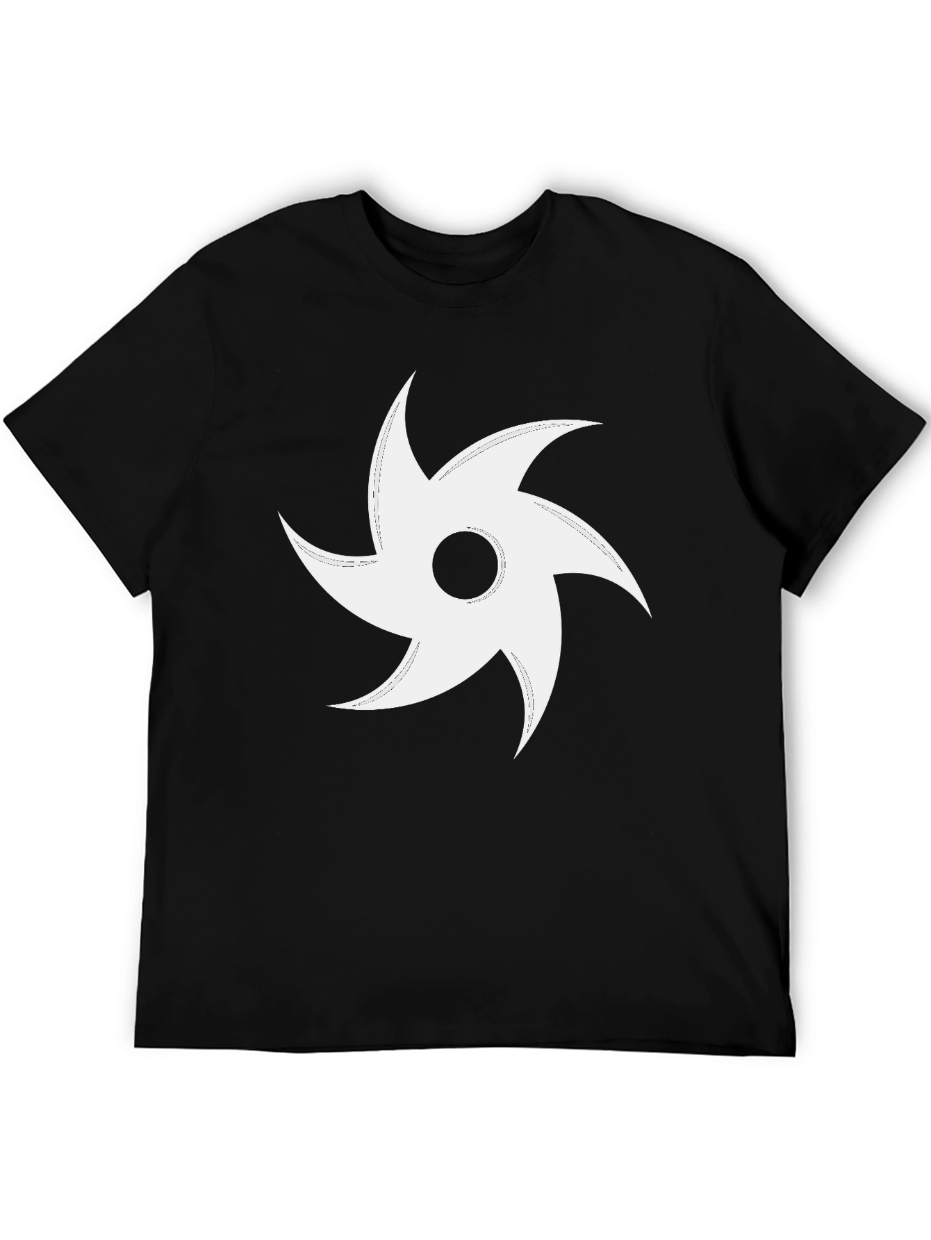Black Vortex Tee - Bold Graphic Design, Soft Cotton Blend view 5