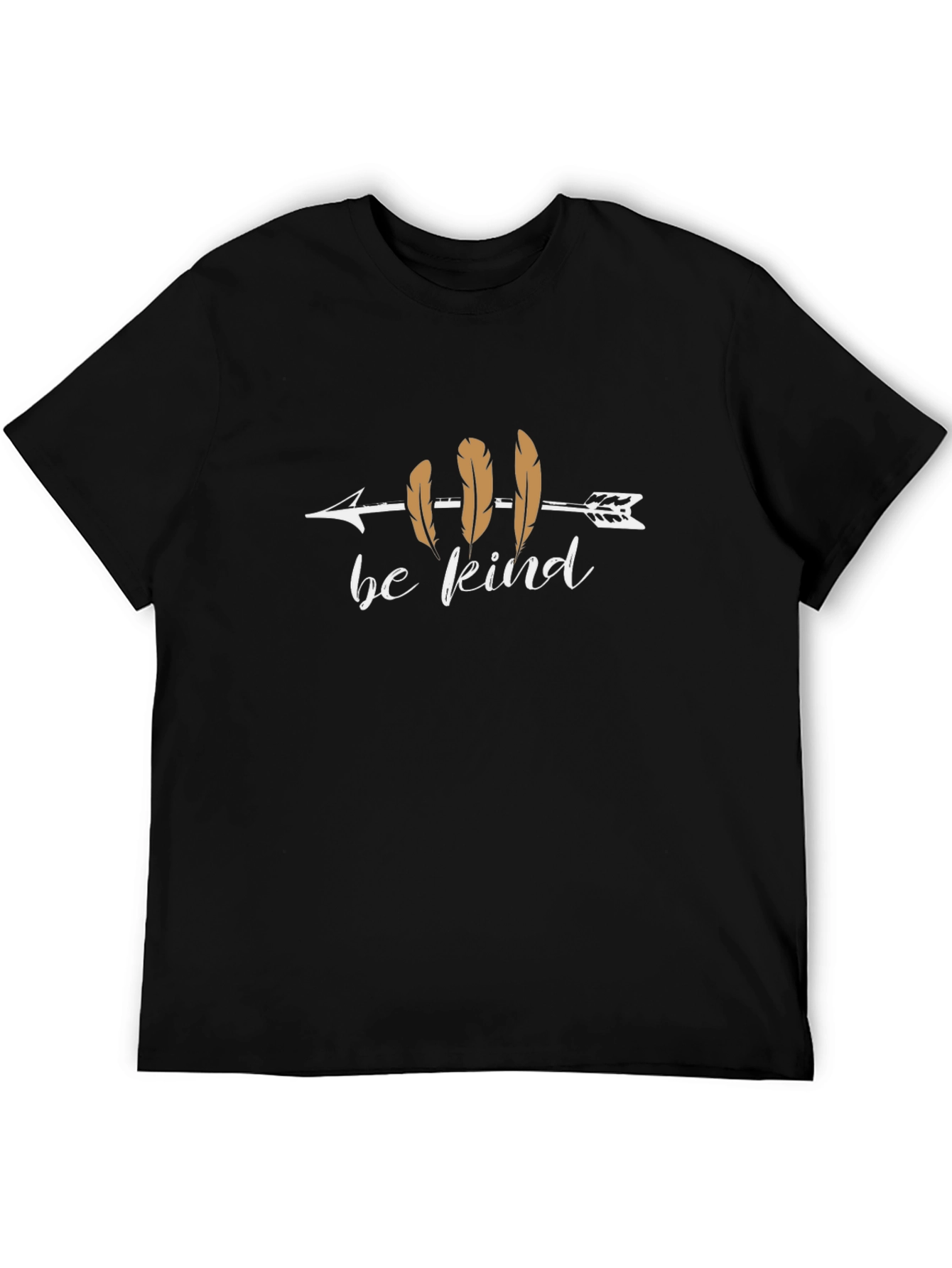 Black Be Kind Arrow Tee - Stylish Graphic T-Shirt view 5