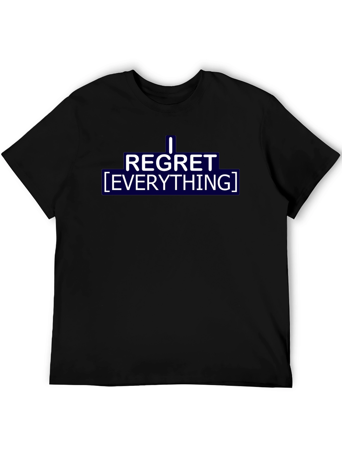 Black I Regret Everything Graphic Tee - Black view 5