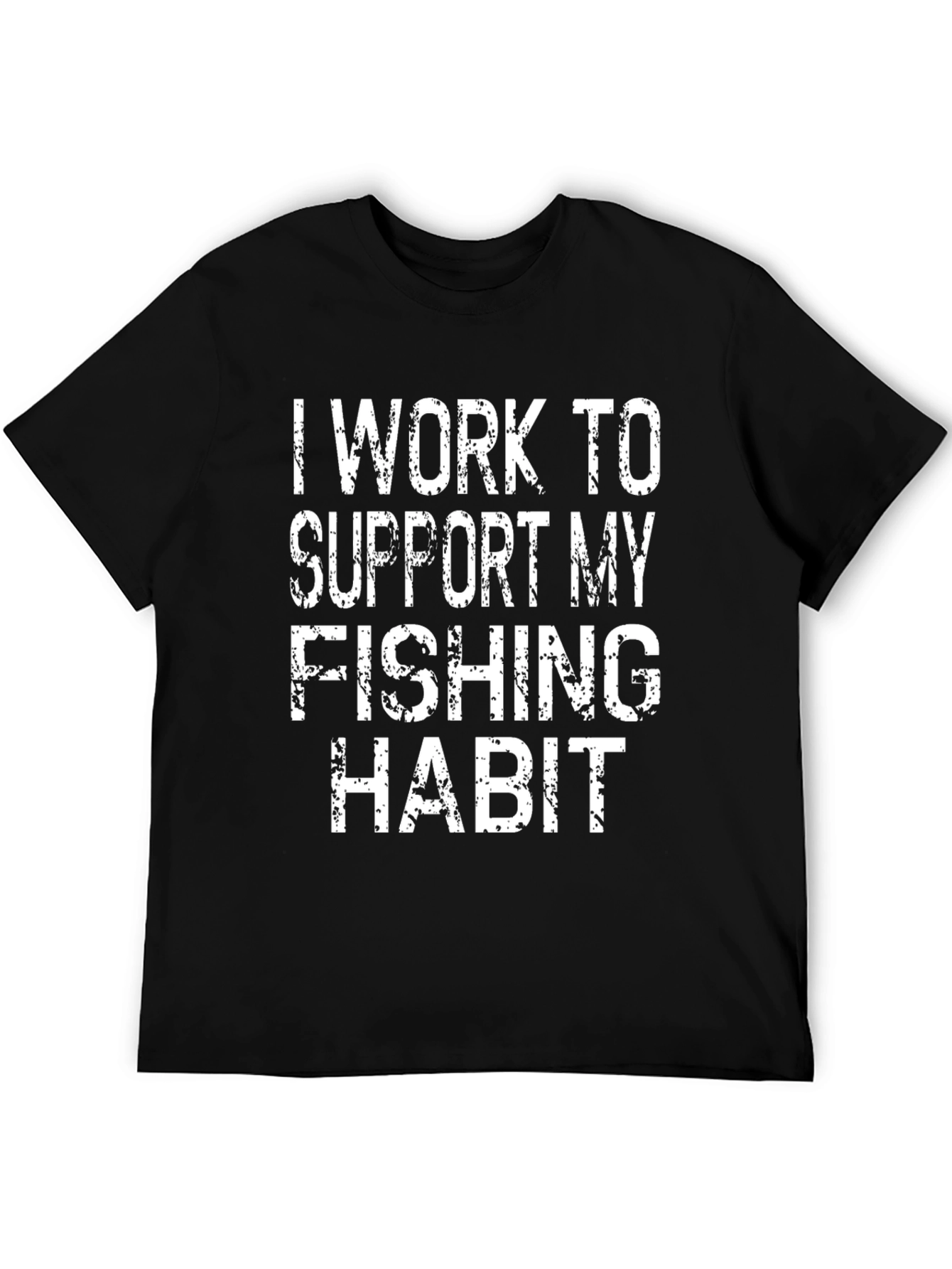 Black Fishing Habit Graphic Tee view 5