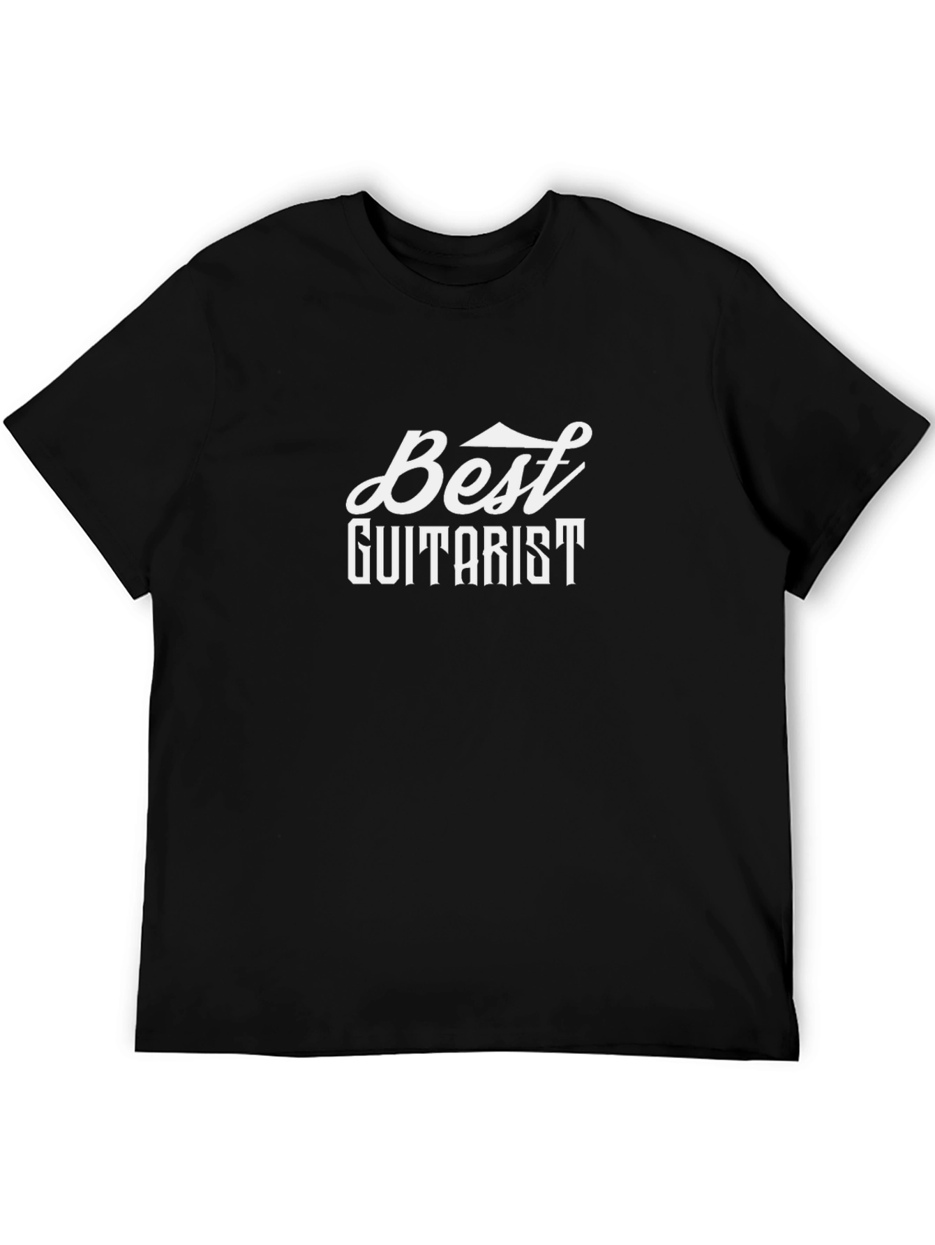 Black Best Guitarist Black T-Shirt view 5