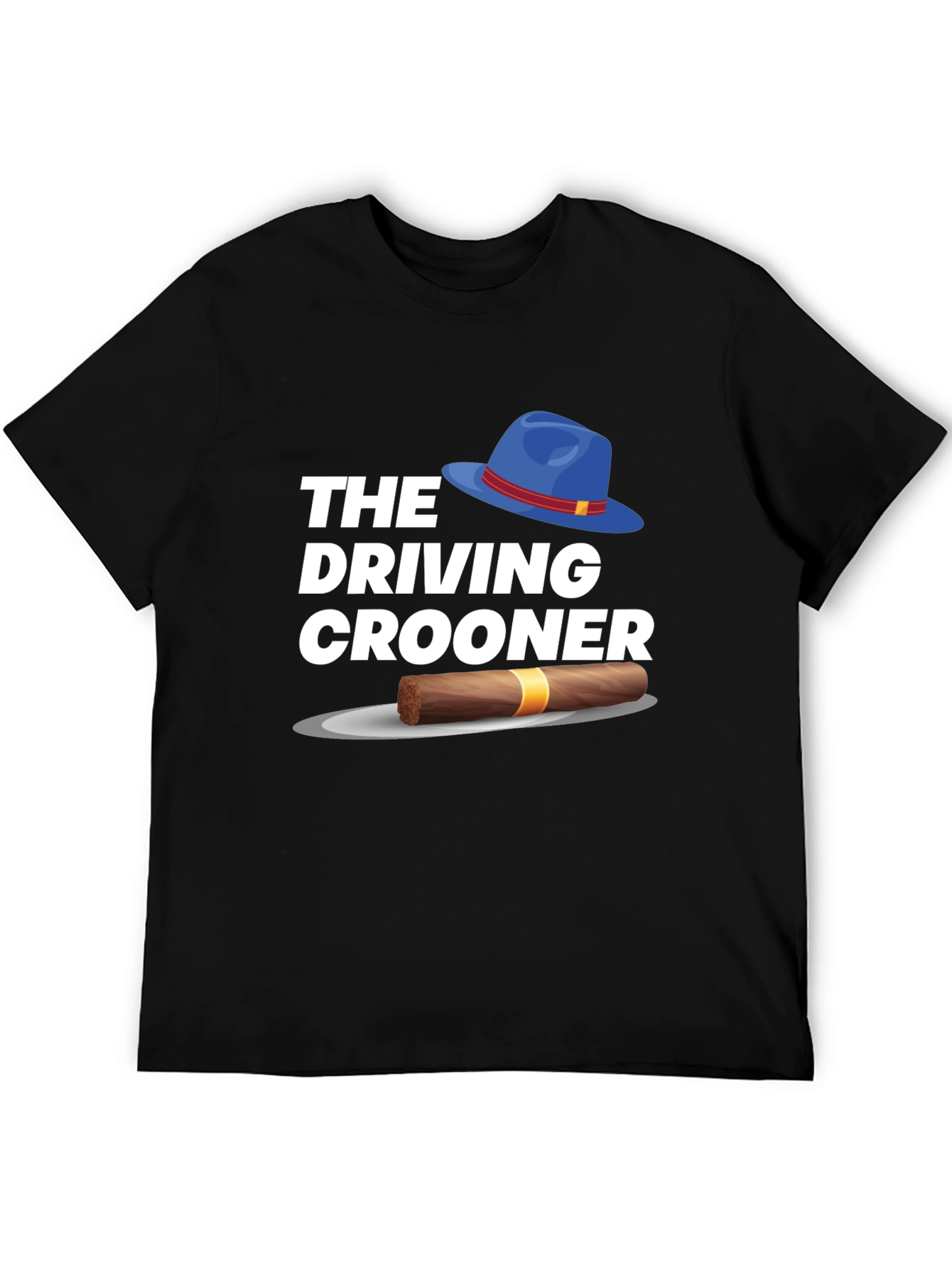 Black The Driving Crooner Graphic T-Shirt view 5