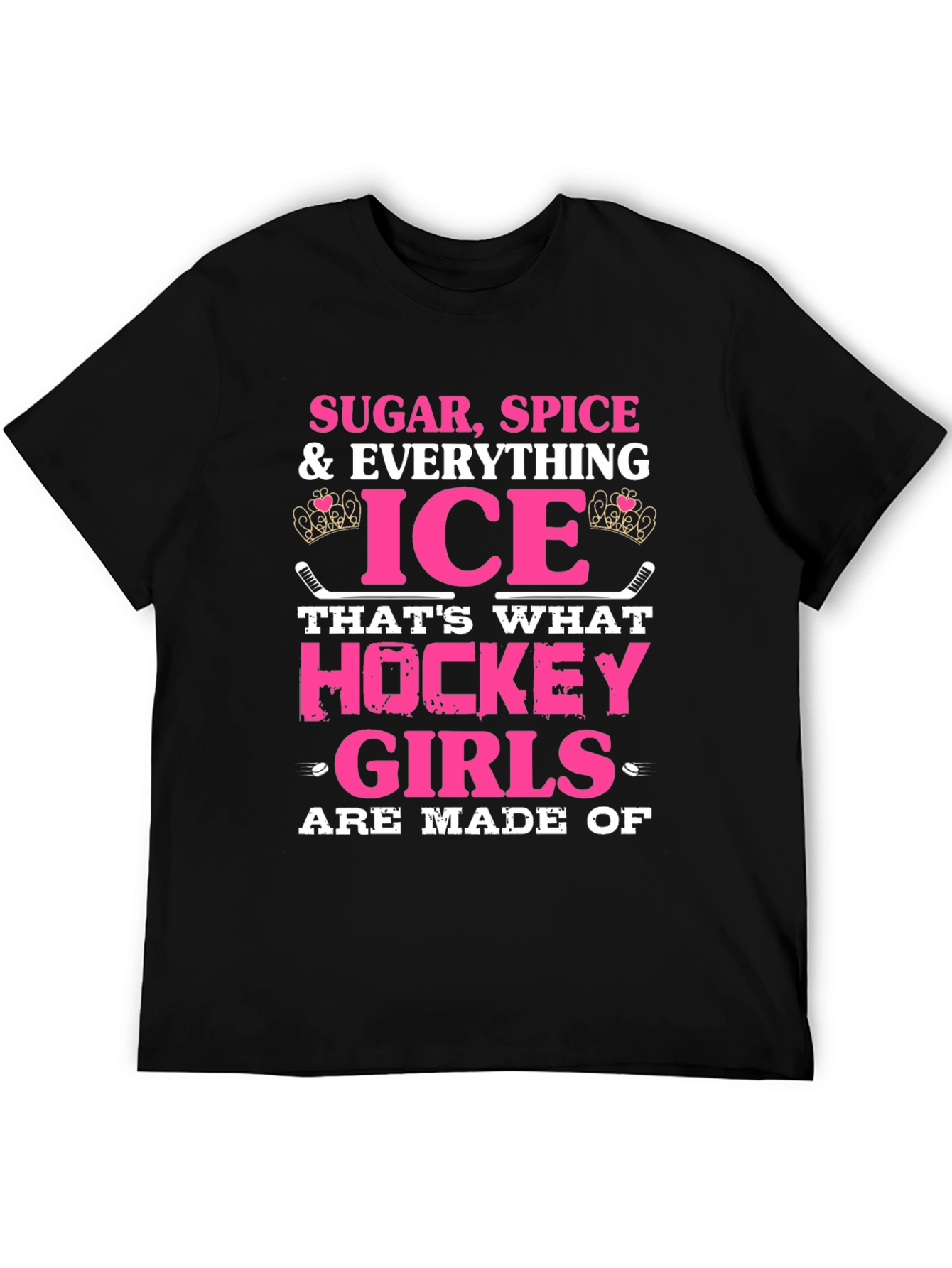 Black Sugar Spice Hockey Girls T-Shirt view 5