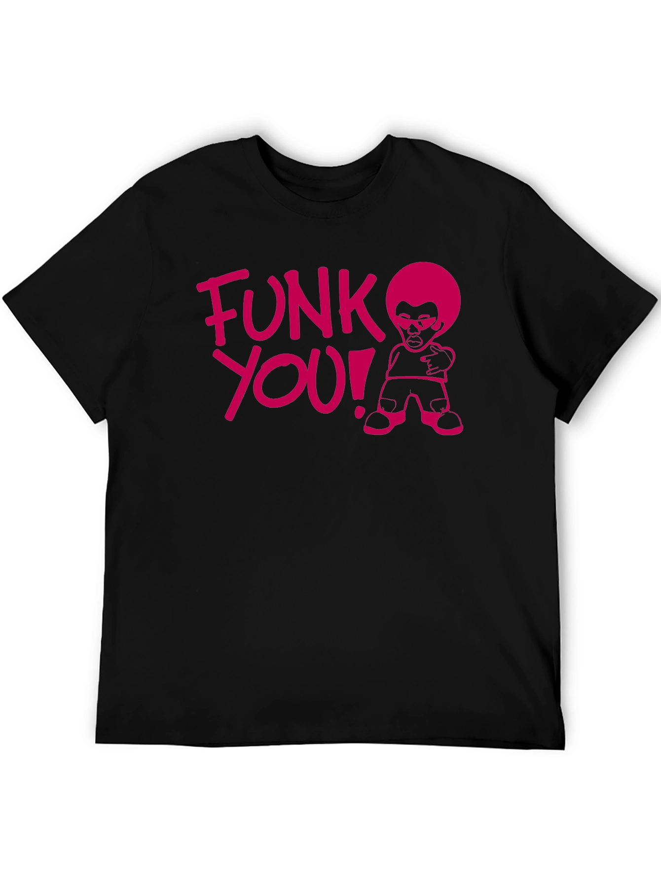 Black Funk You! Graphic Tee - Black Cotton T-Shirt view 5
