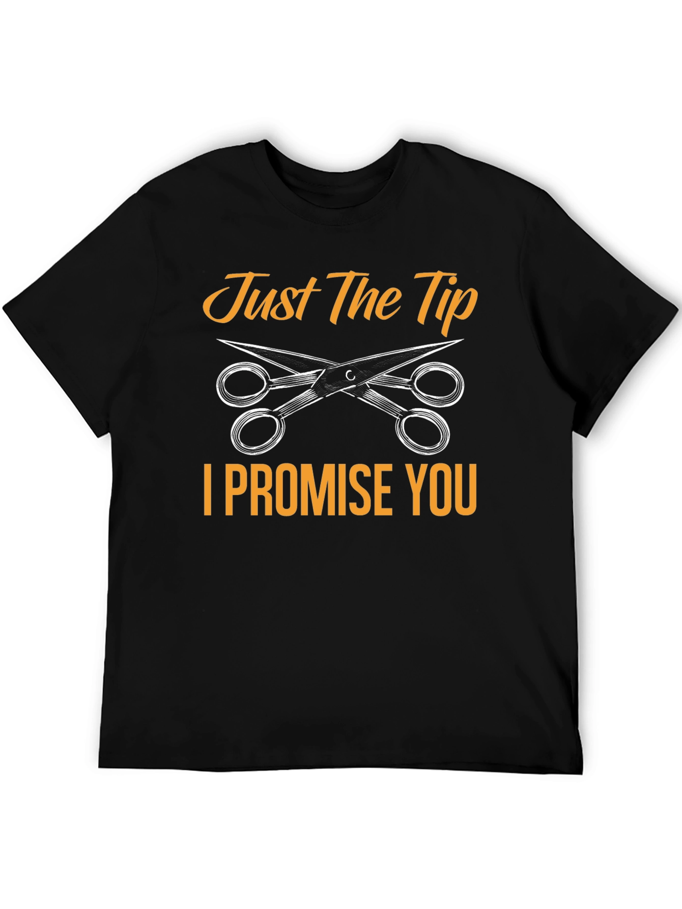 Black Just The Tip Men's Graphic T-Shirt view 5