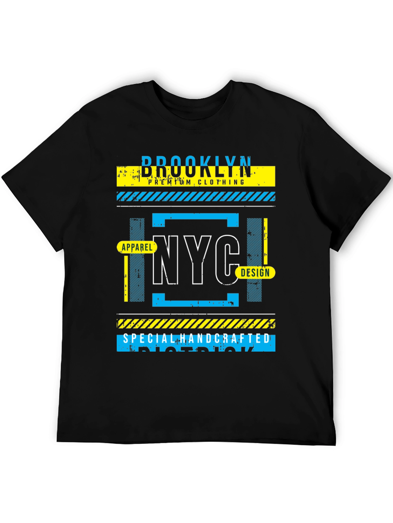 Black Brooklyn NYC Graphic Print T-Shirt view 5