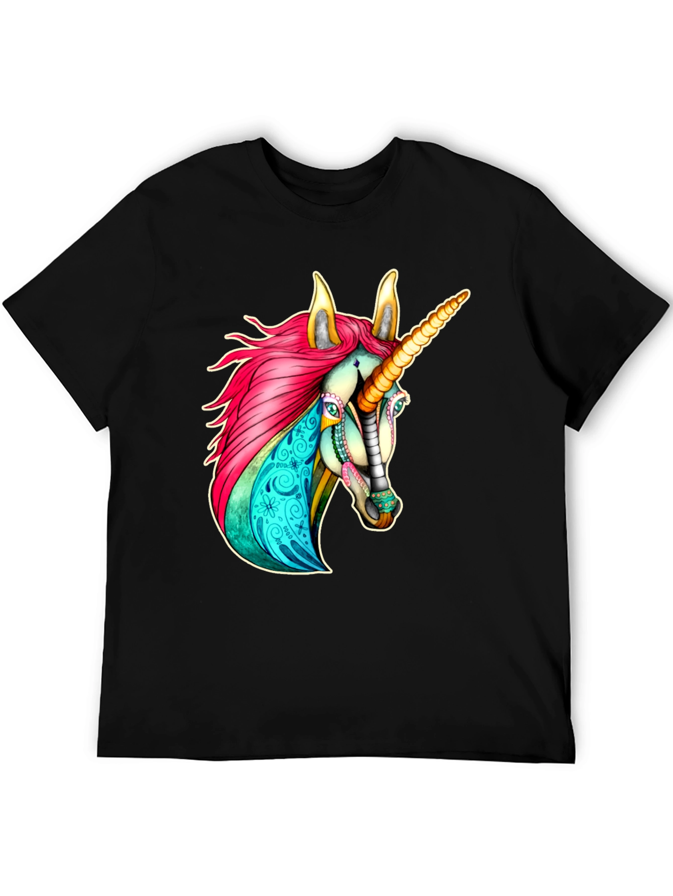 Black Unicorn T-Shirt - Vibrant Graphic Tee view 5