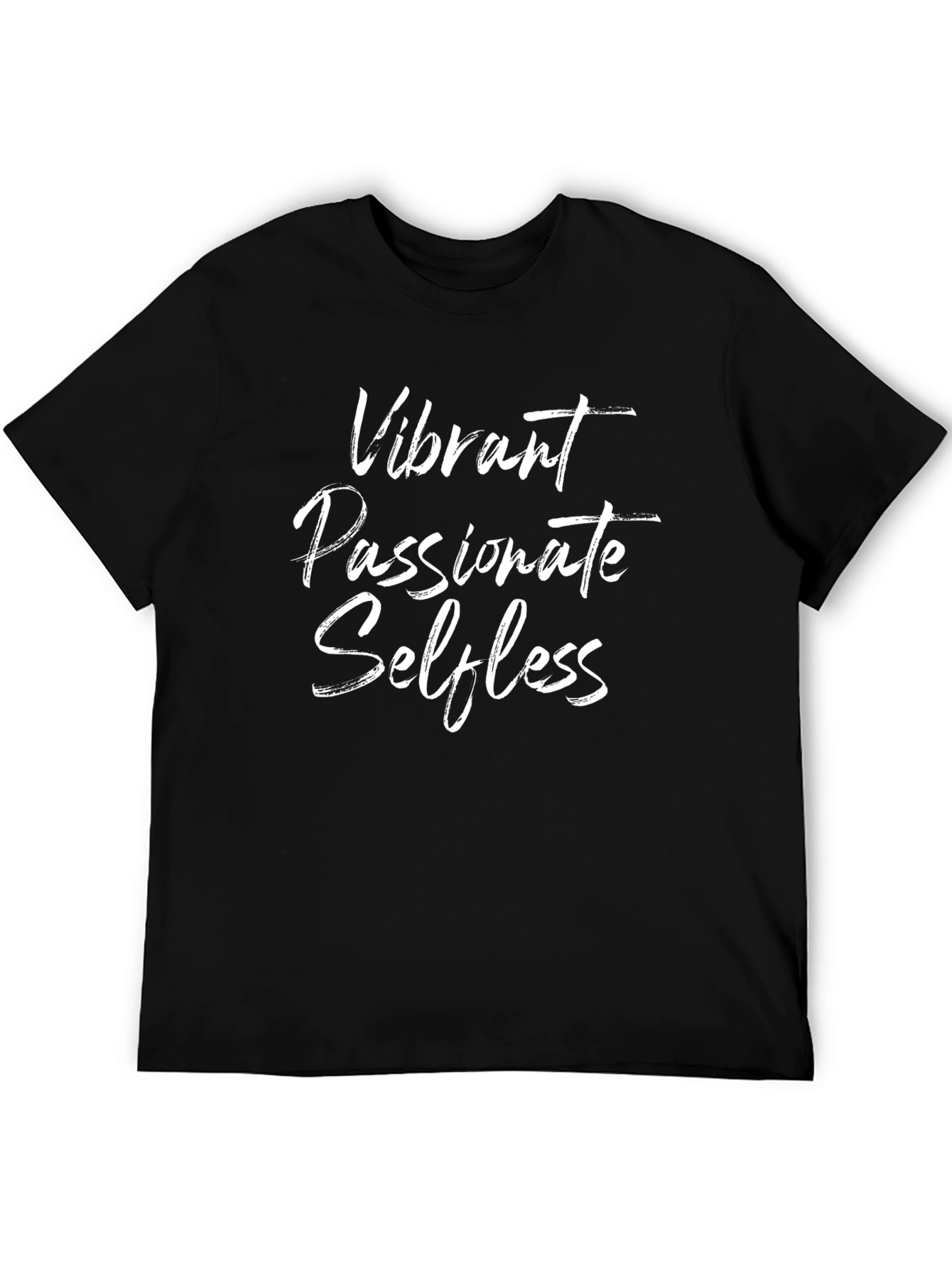 Black Vibrant Passionate Selfless Graphic T-Shirt view 5