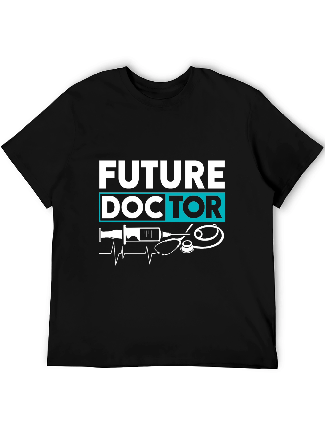 Black Future Doctor T-Shirt: Medical Aspirations view 5
