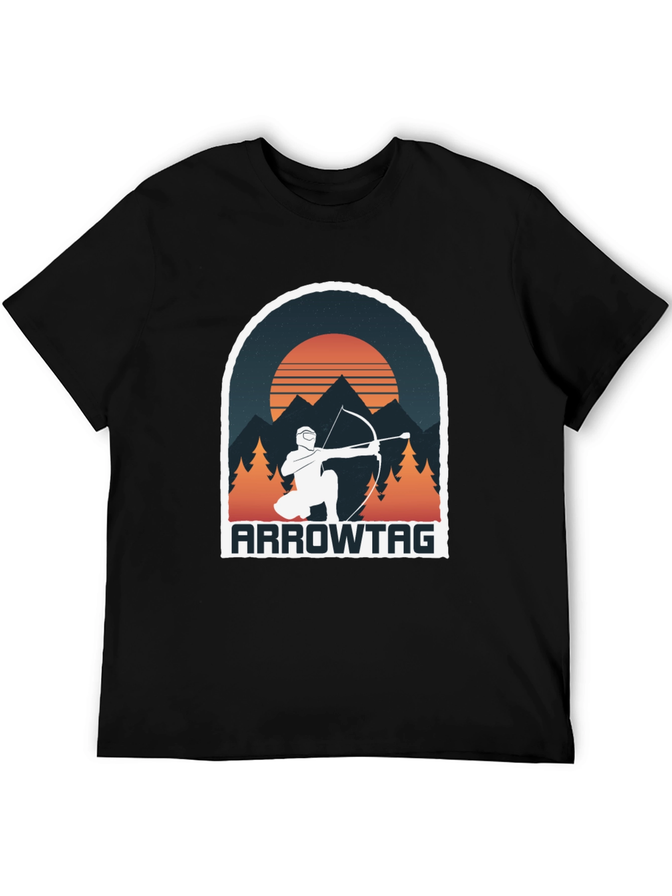 Black Arrowtag Graphic Tee - Outdoor Adventure Shirt view 5