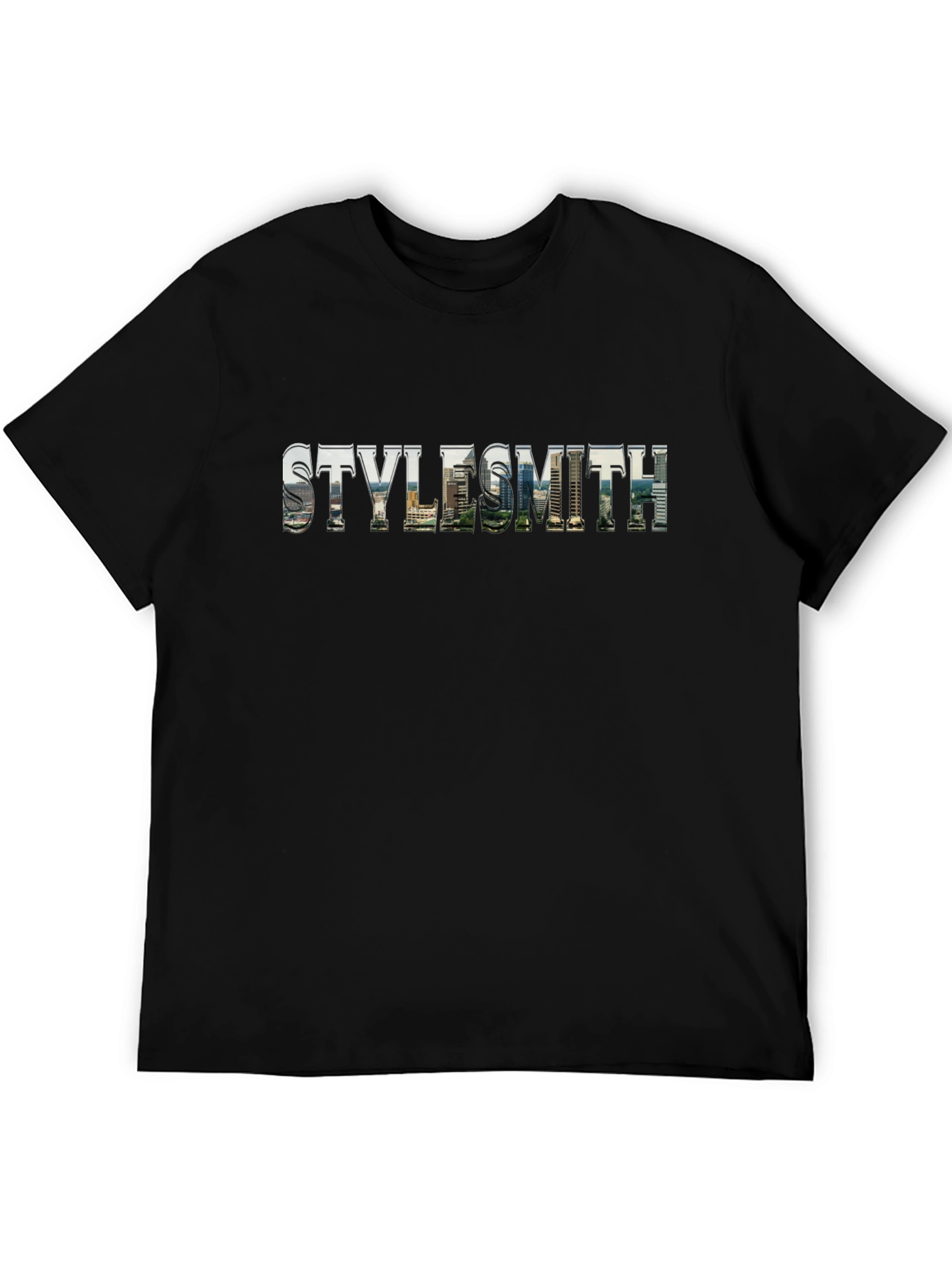 Black Stylesmith Cityscape Graphic Tee - Urban Black view 5