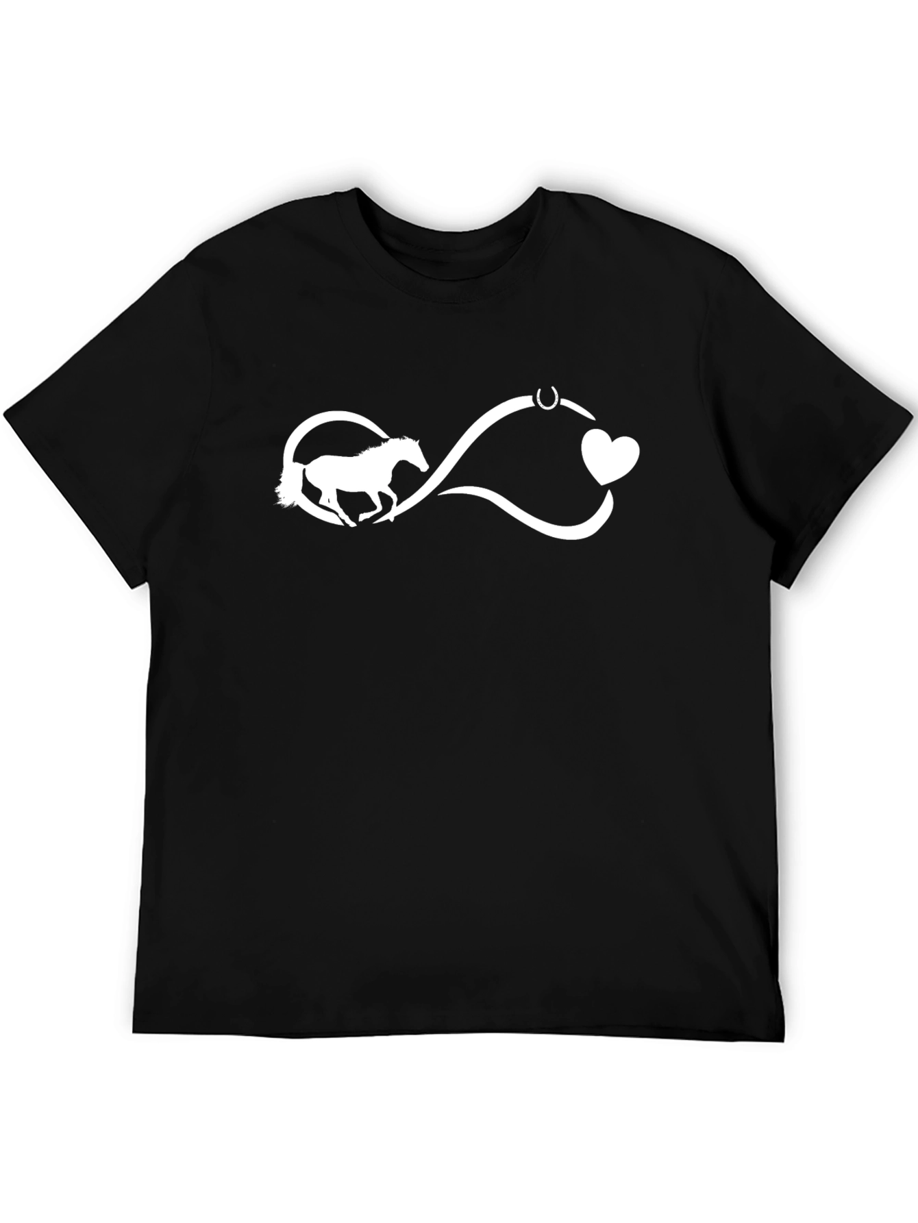 Black Horse Lover Infinity Heart Tee view 5