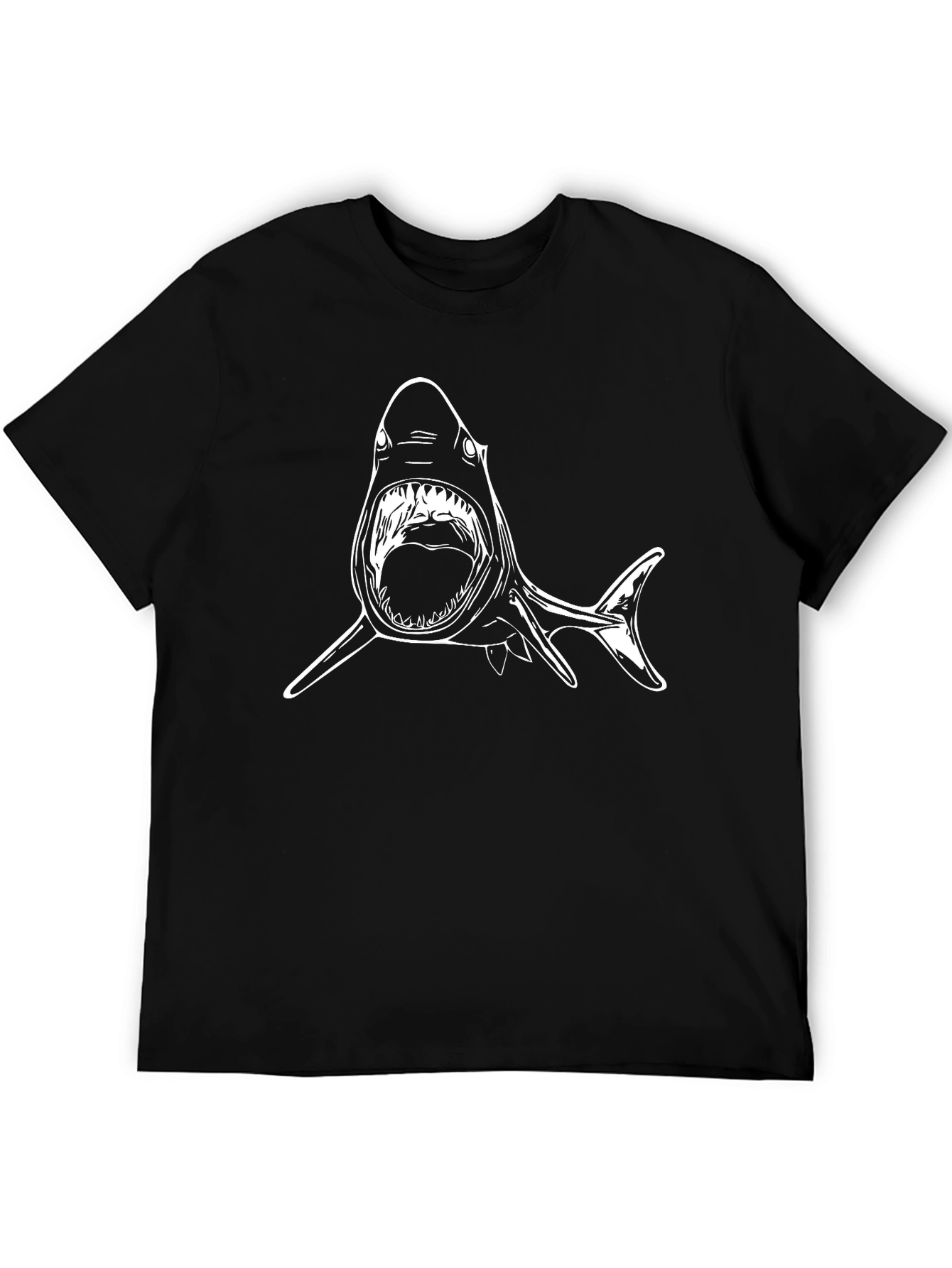 Black Shark Graphic Tee - Black view 5