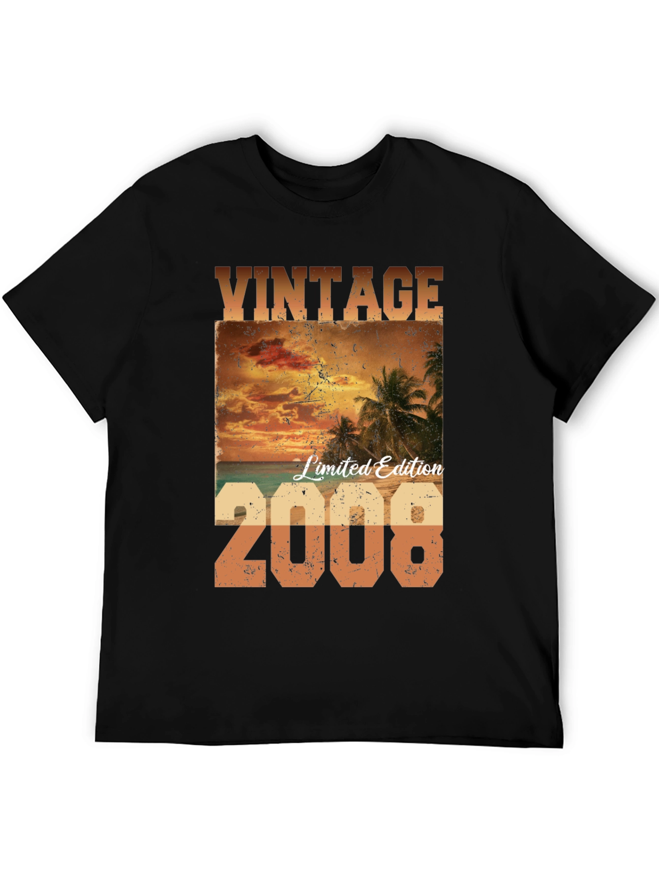 Black Vintage 2008 Limited Edition Graphic Tee view 5