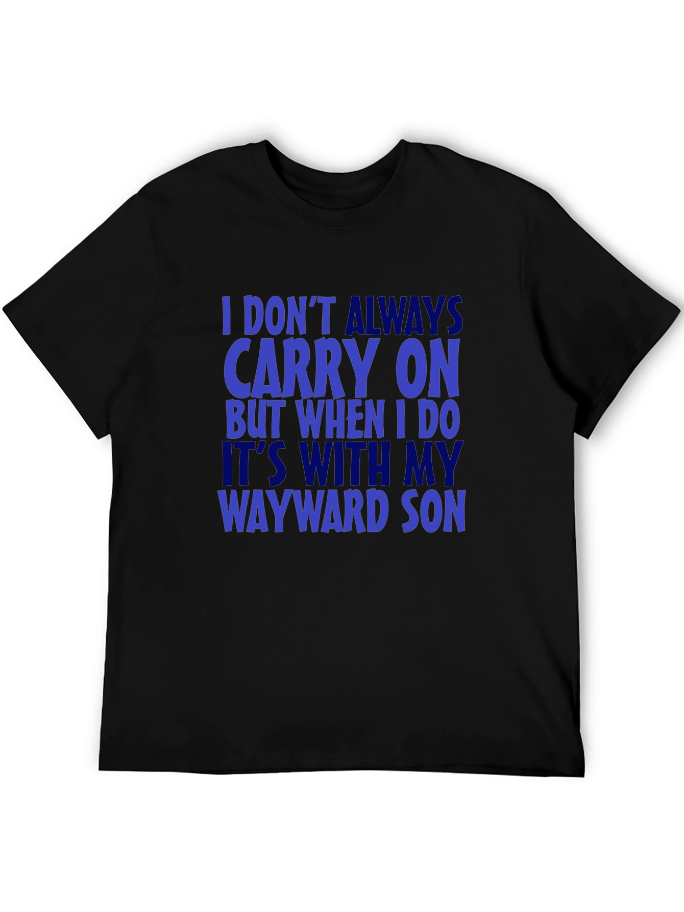 Black Wayward Son T-Shirt - Carry On Design view 5