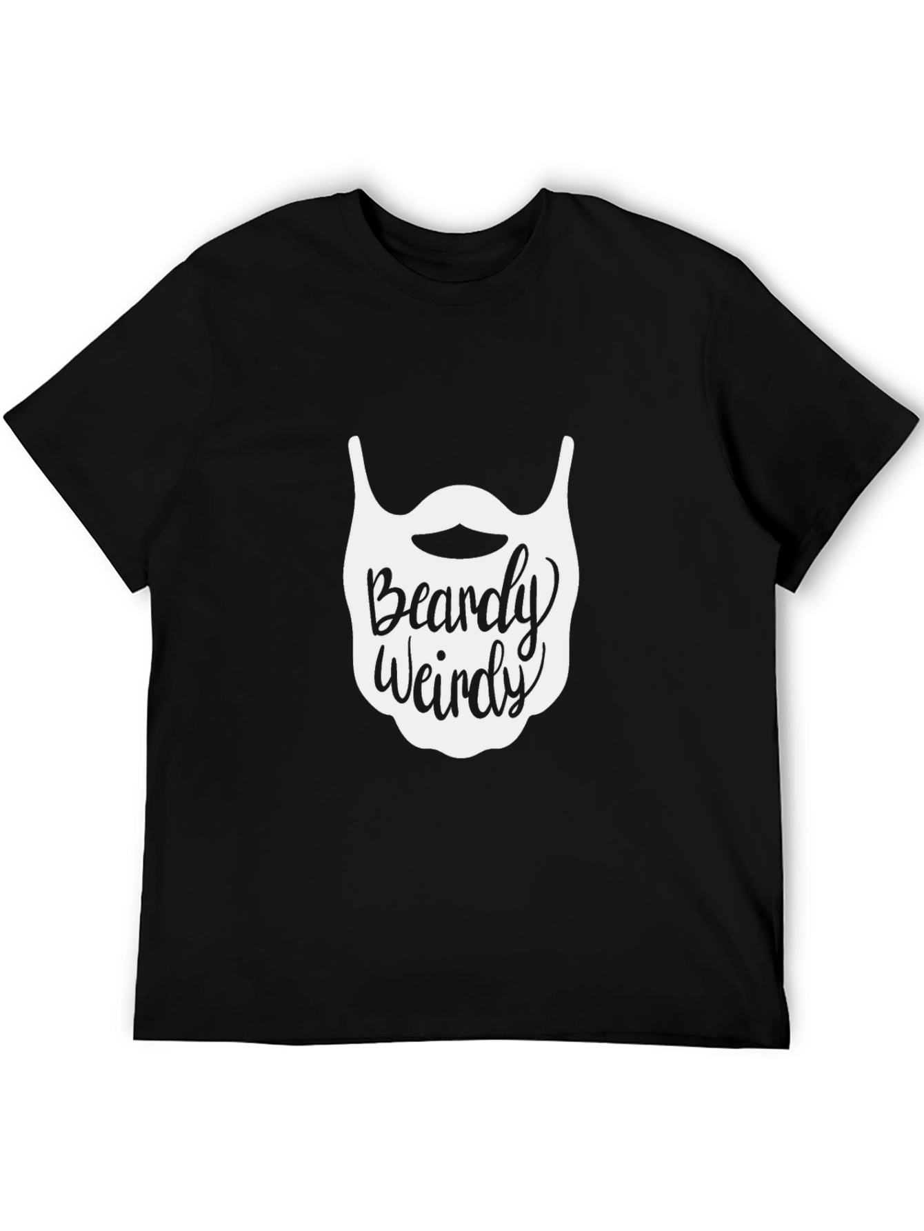 Black Beardy Weirdy Graphic Tee - Black view 5