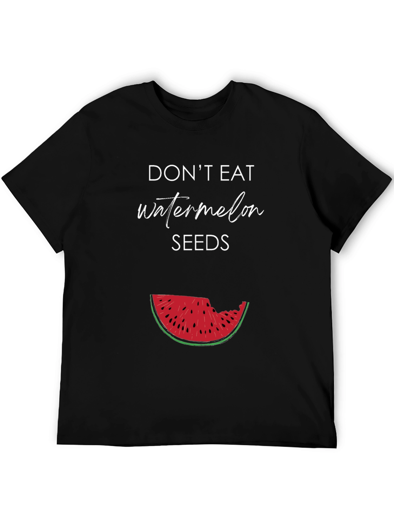 Black Don't Eat Watermelon Seeds Graphic Tee view 5