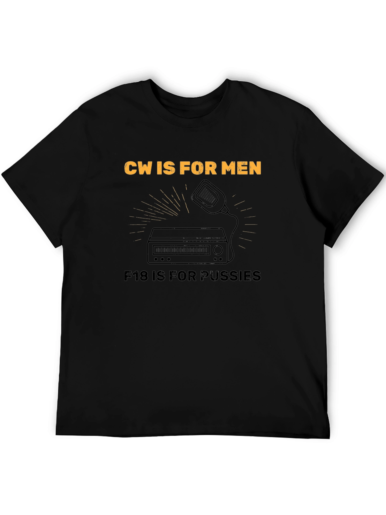Black CW IS FOR MEN T-Shirt view 5