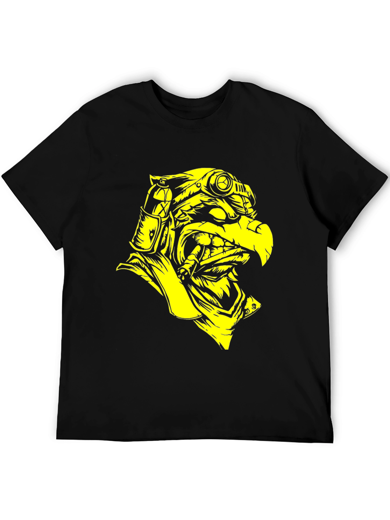 Black Steampunk Eagle Graphic Tee - Black view 5