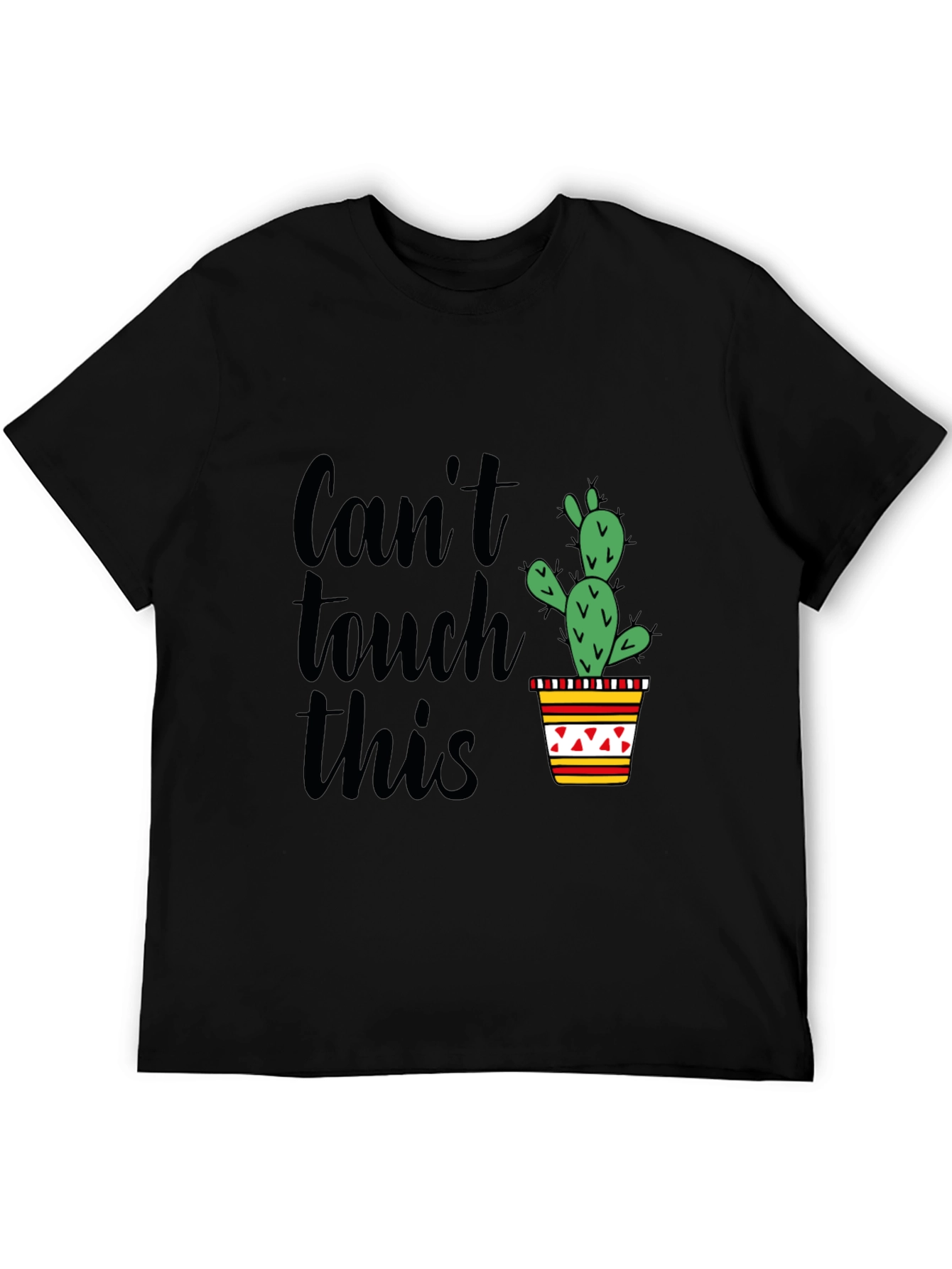Black Can't Touch This Cactus Graphic Tee view 5