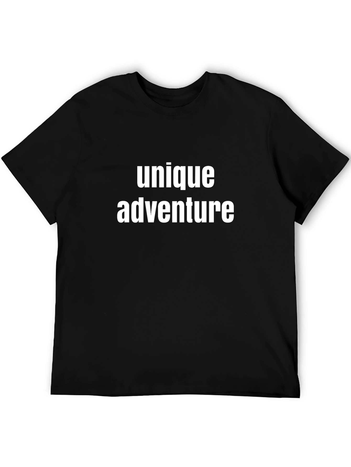 Black Unique Adventure Black Graphic Tee view 5