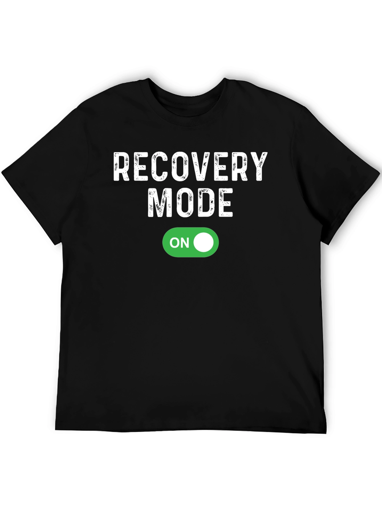 Black Recovery Mode On Graphic Tee - Soft Cotton Blend view 5