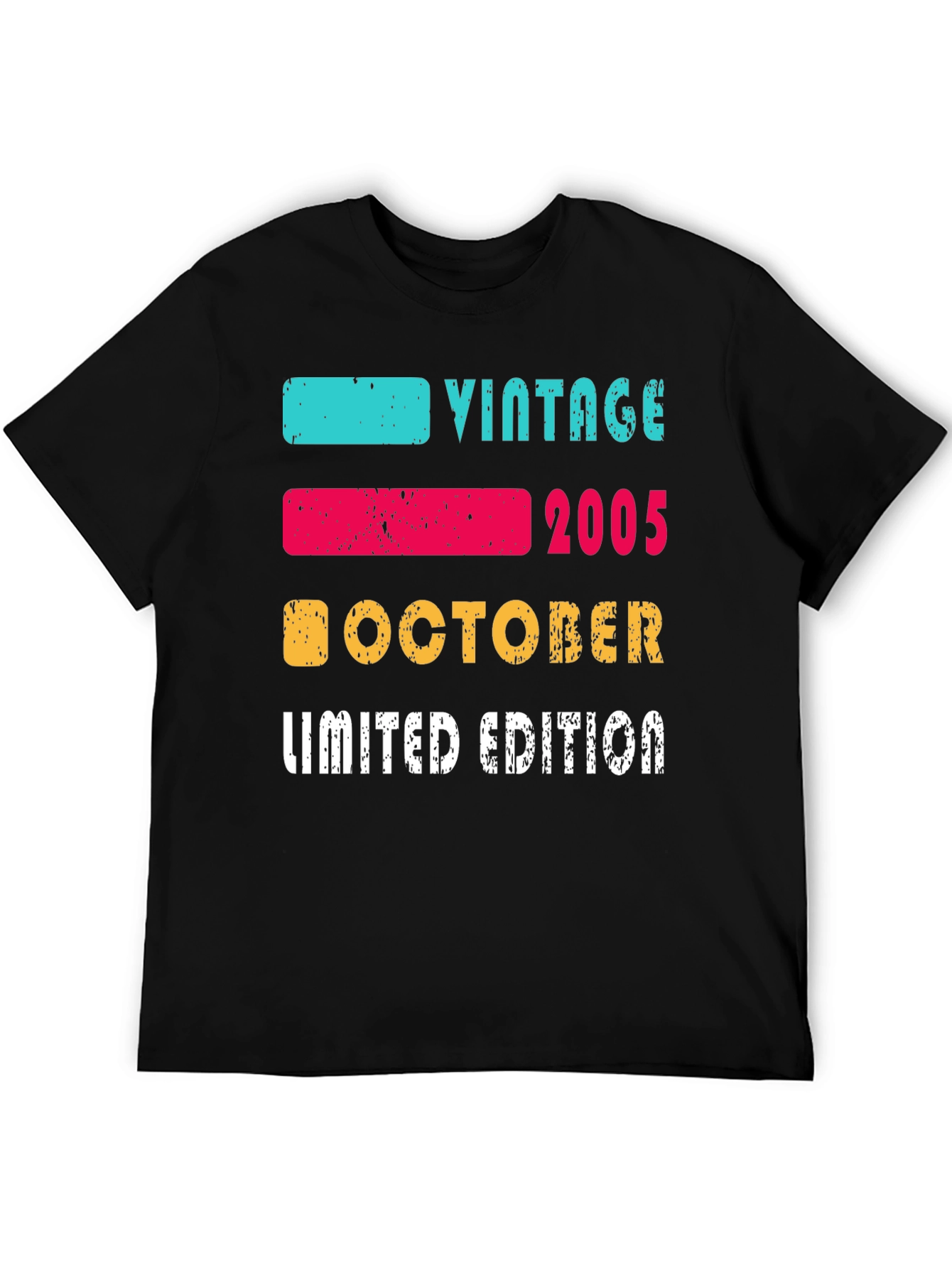 Black Vintage 2005 October Limited Edition T-Shirt view 5