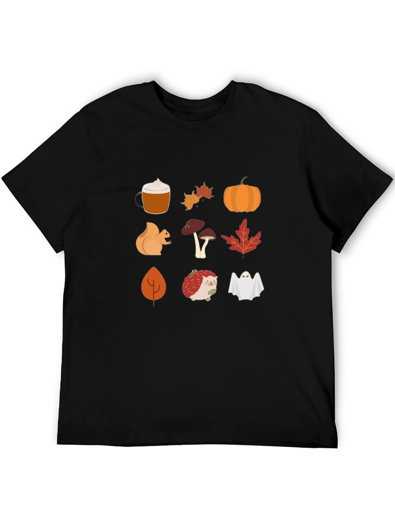 Black Autumn Harvest T-Shirt: Cozy Fall Graphics view 5