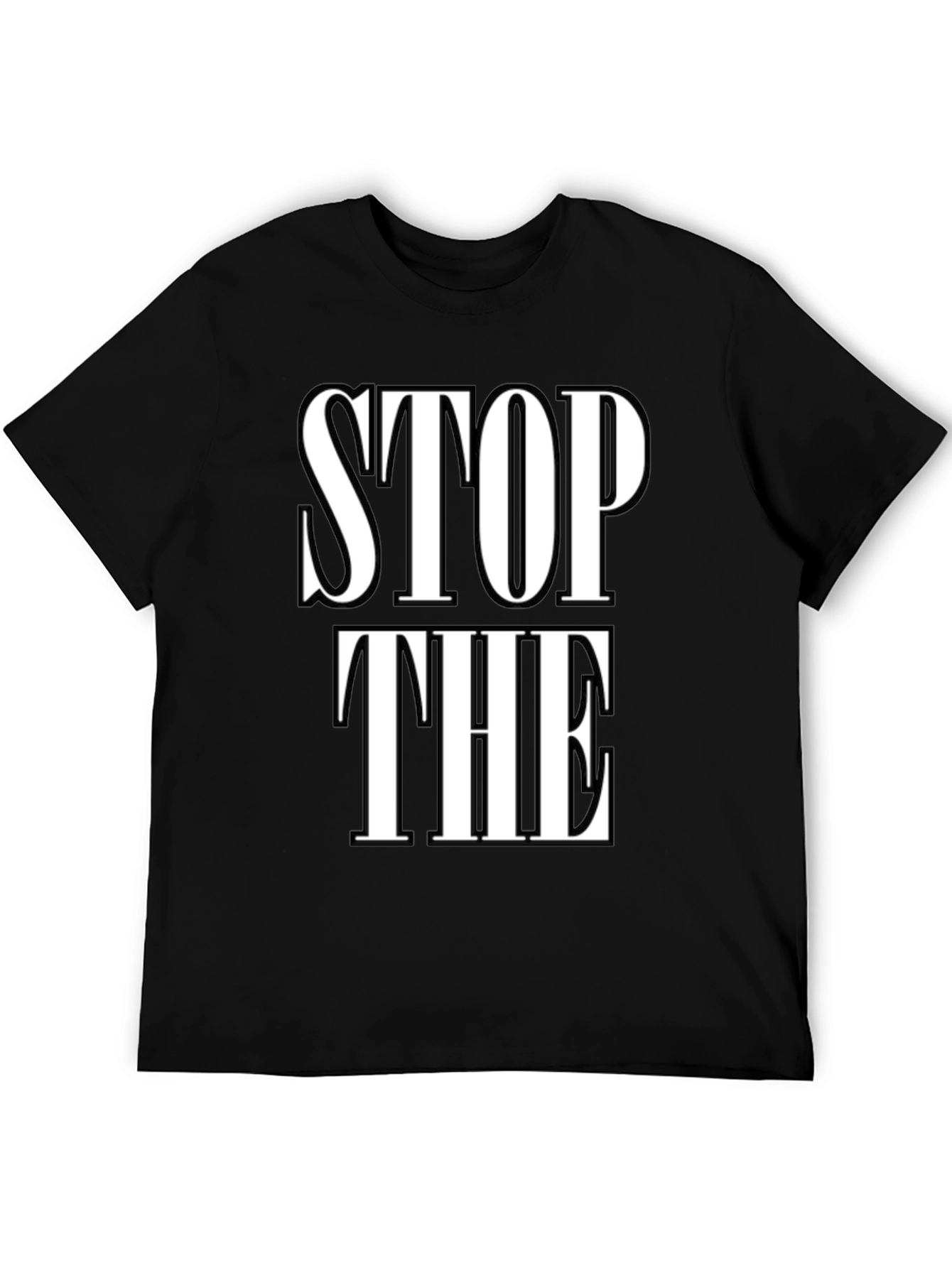 Black Stop The T-Shirt view 5