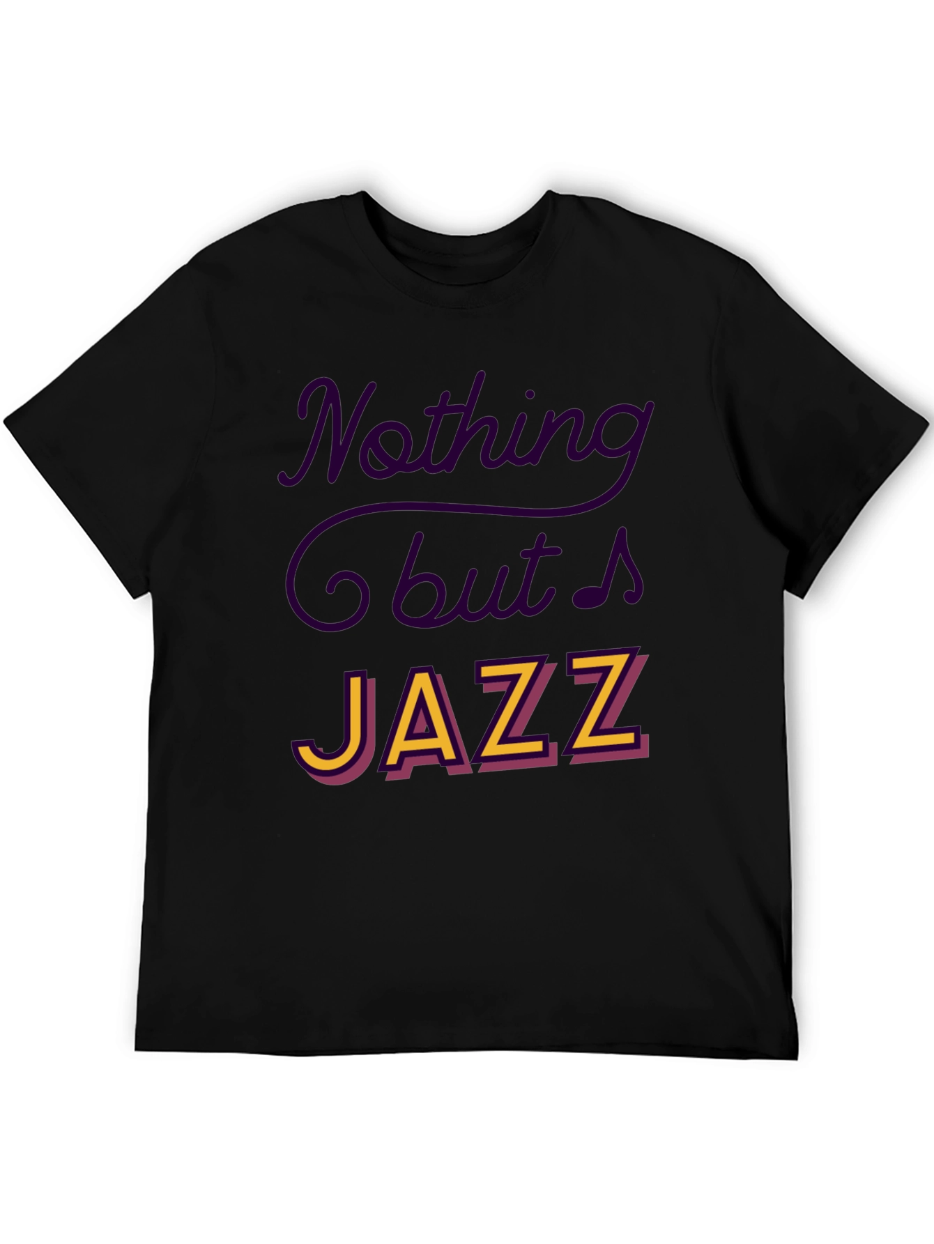 Black Nothing But Jazz Graphic Tee view 5