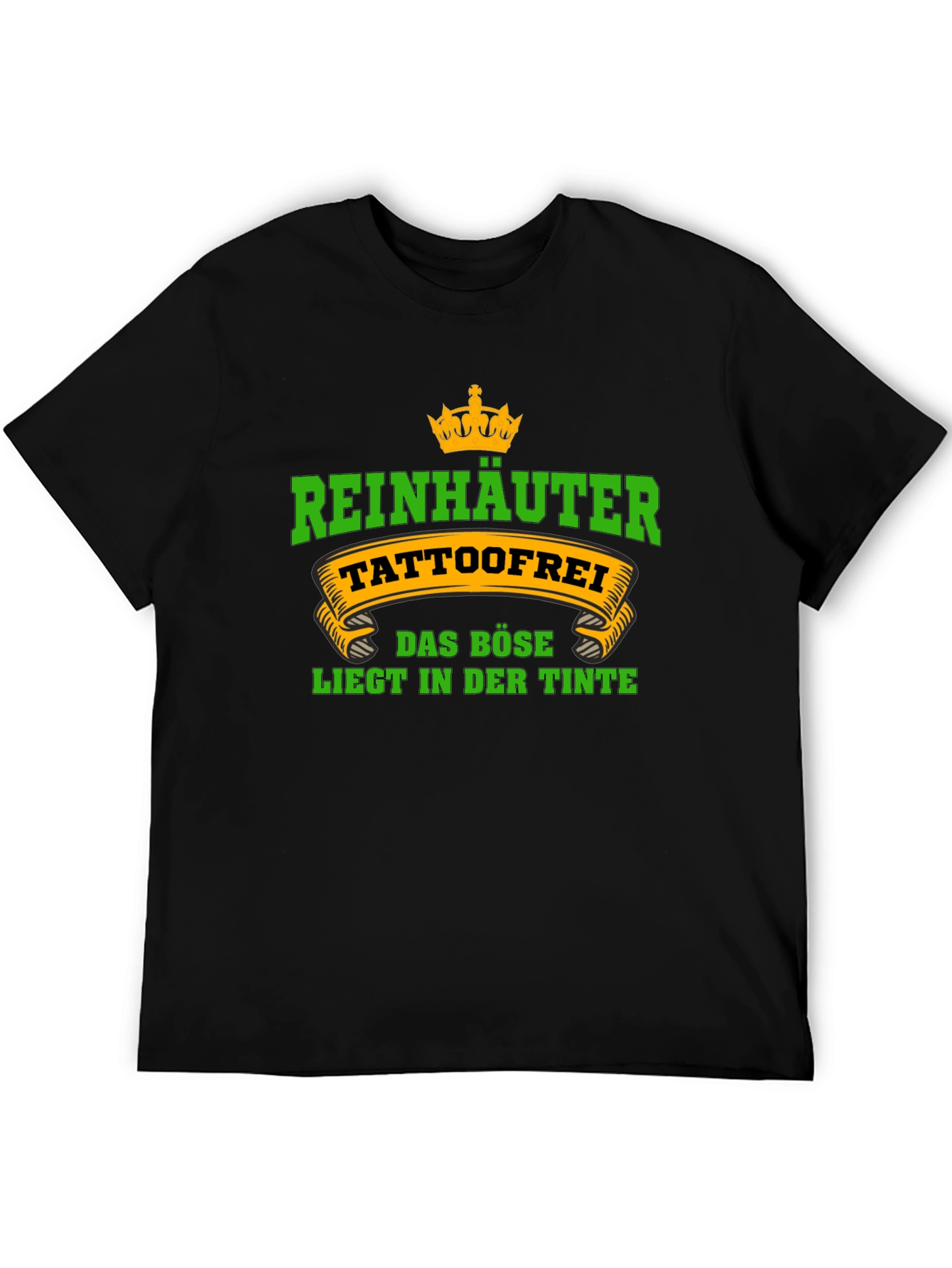 Black ReinHauter TattooFree Graphic T-Shirt view 5