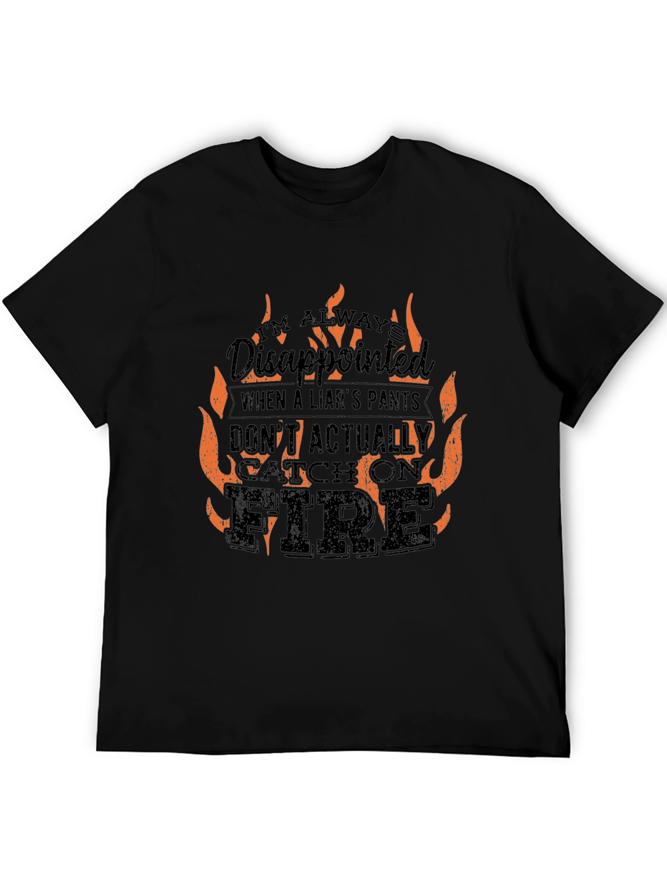 Black Liars Pants On Fire Men's T-Shirt  view 5