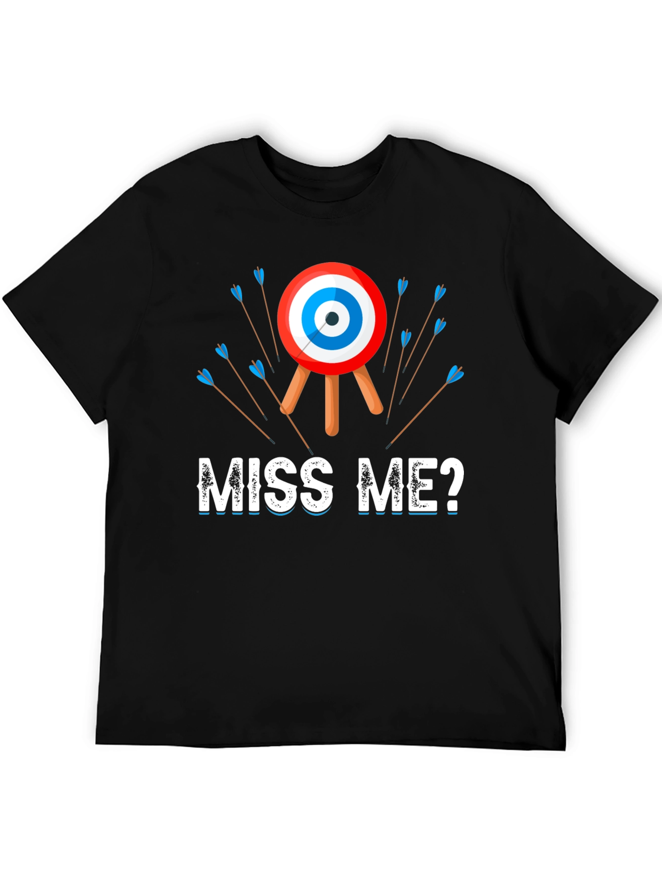 Black Funny Archery T-Shirt - Miss Me? view 5