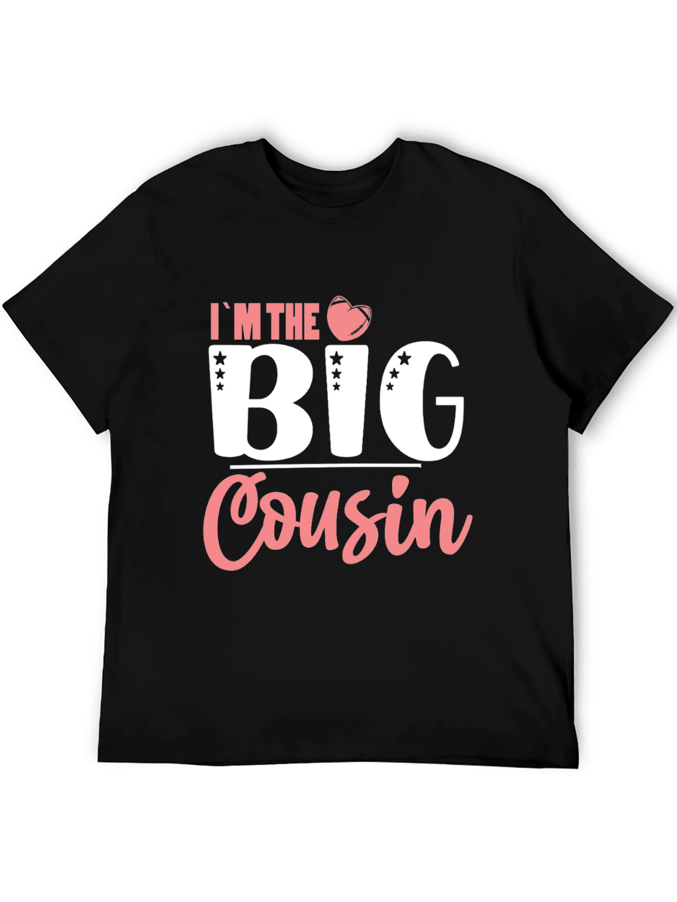 Black I'm the Big Cousin T-Shirt view 5