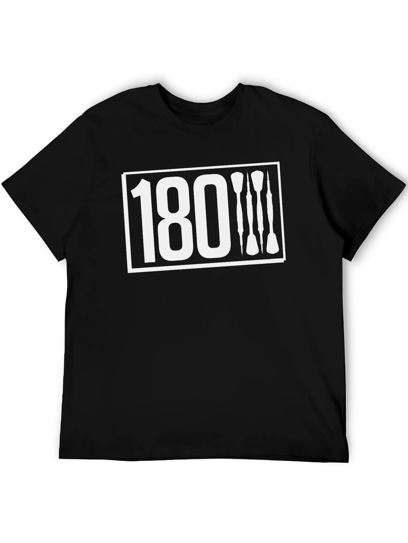 Black 180 Darts Graphic Tee - Black Cotton Blend view 5