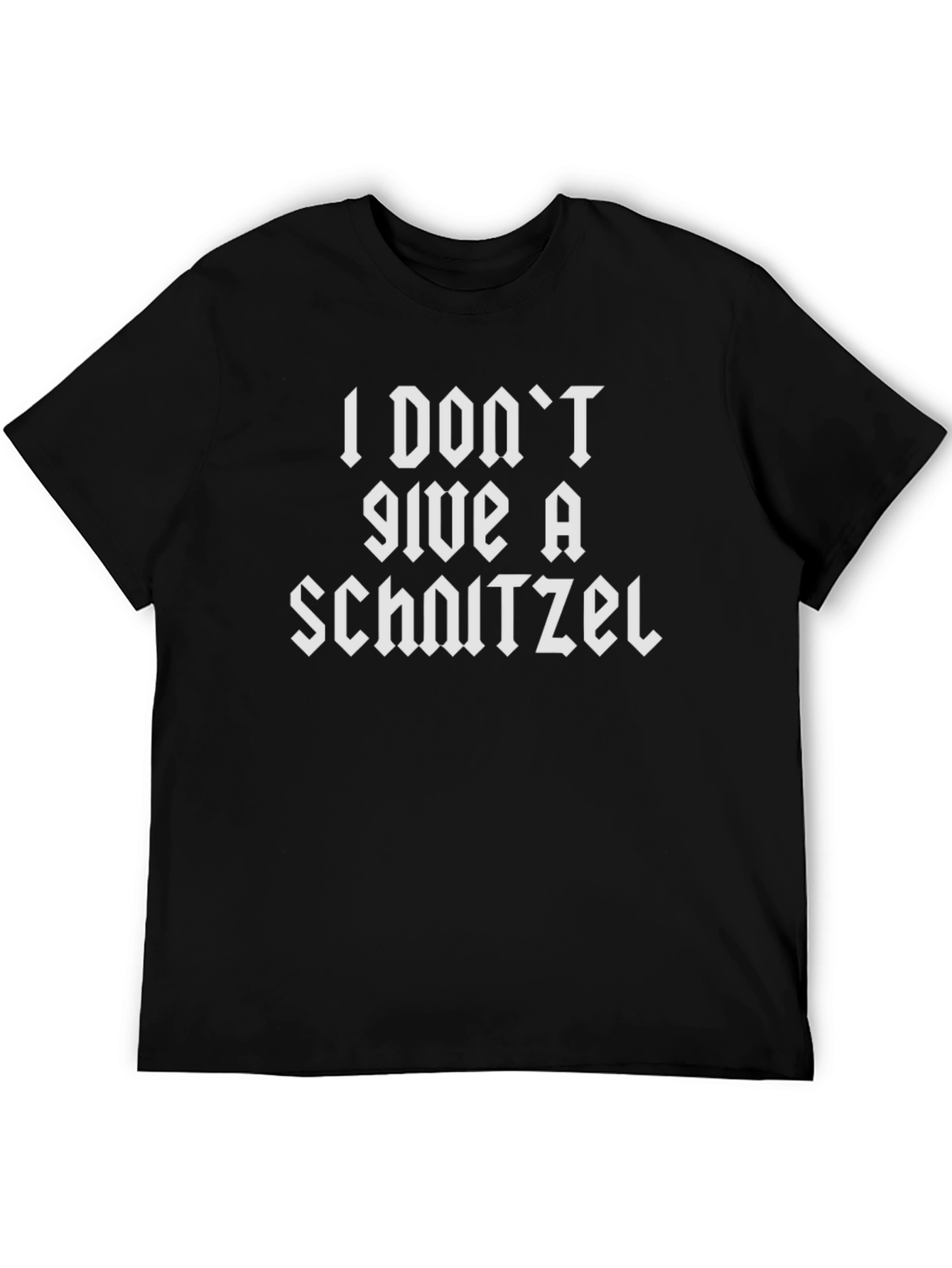 Black I Don't Give a Schnitzel Black T-Shirt view 5