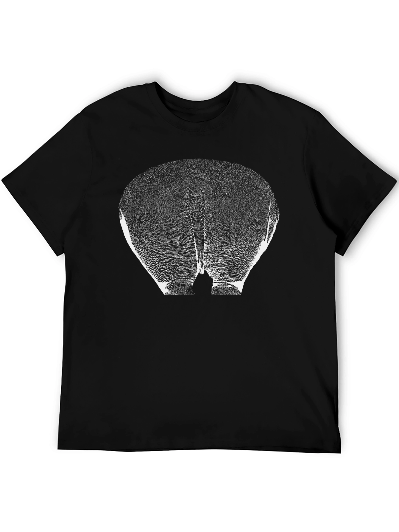 Black Abstract Graphic Print Black T-Shirt view 5