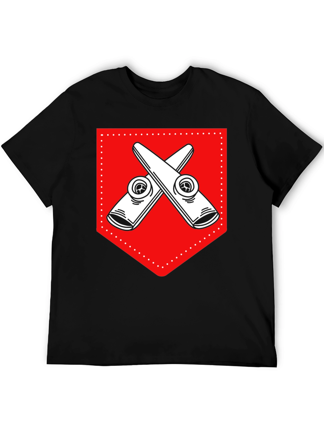 Black Kazoo Crest Graphic T-Shirt - Black view 5