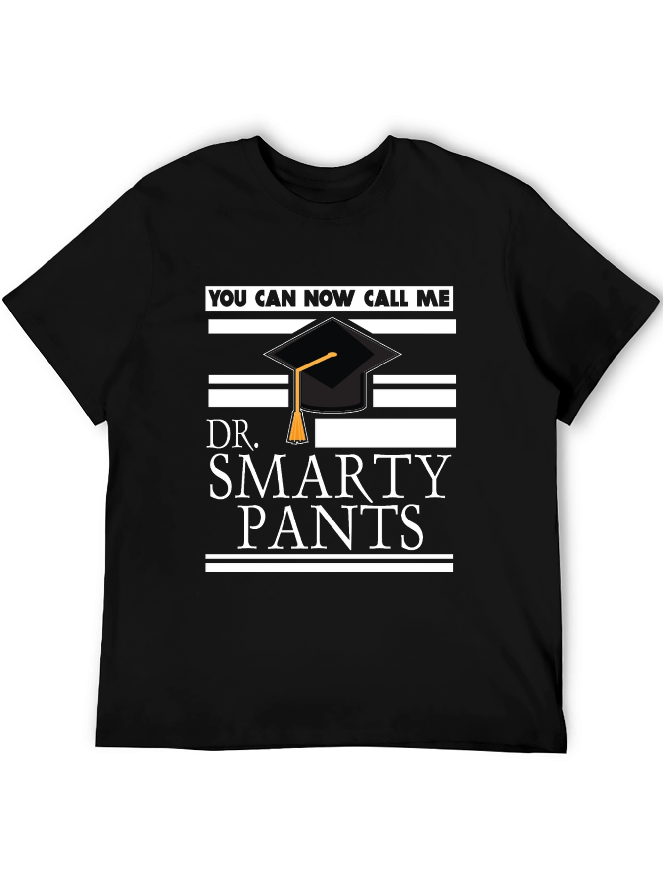 Black Dr. Smarty Pants Graduation T-Shirt view 5