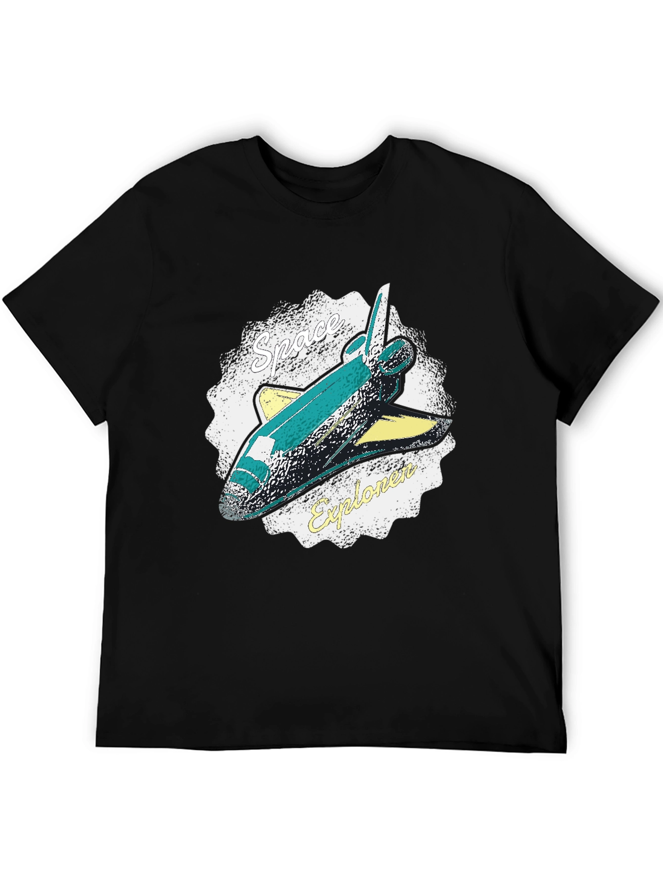 Black Space Explorer Graphic T-Shirt view 5