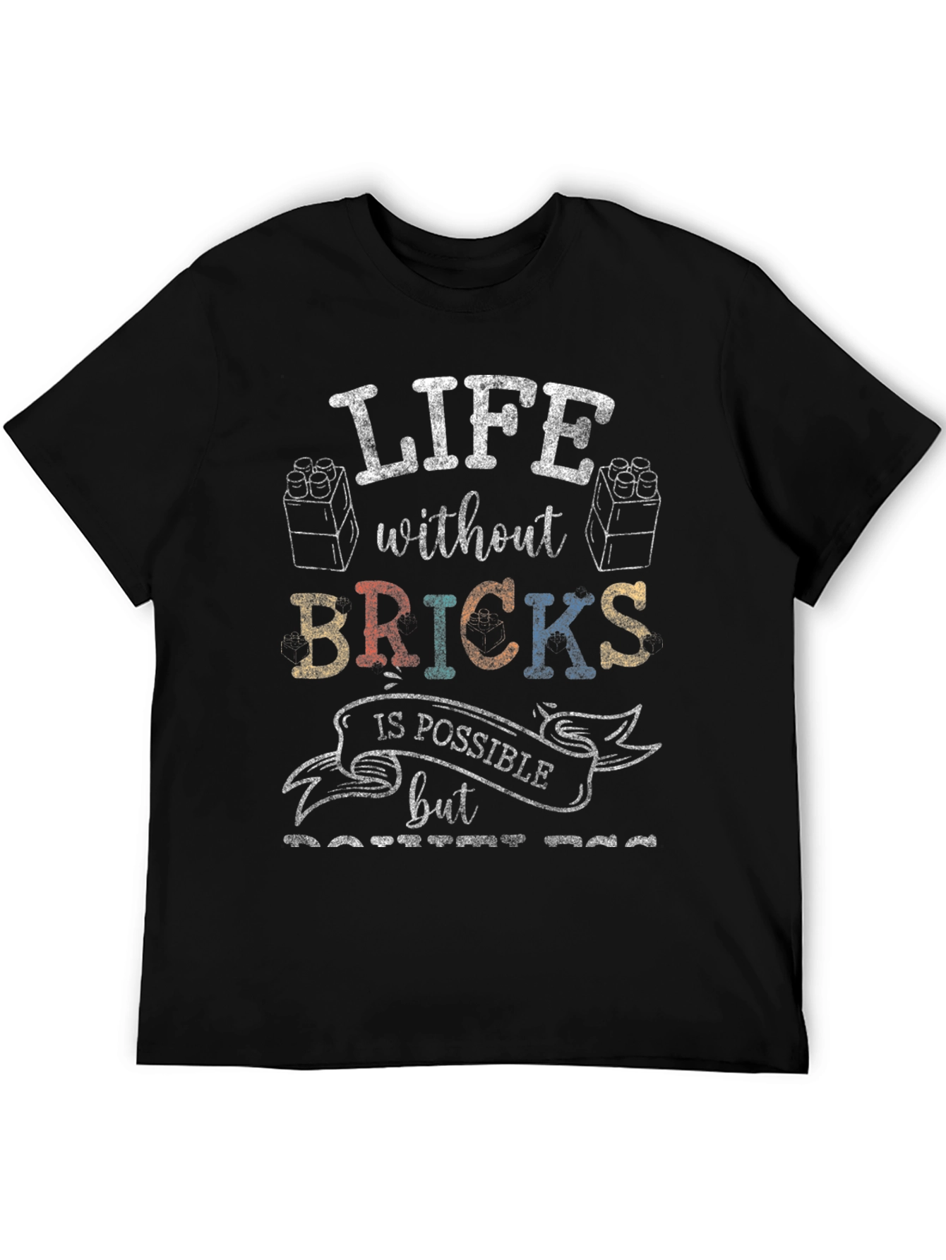 Black Life Without Bricks T-Shirt view 5