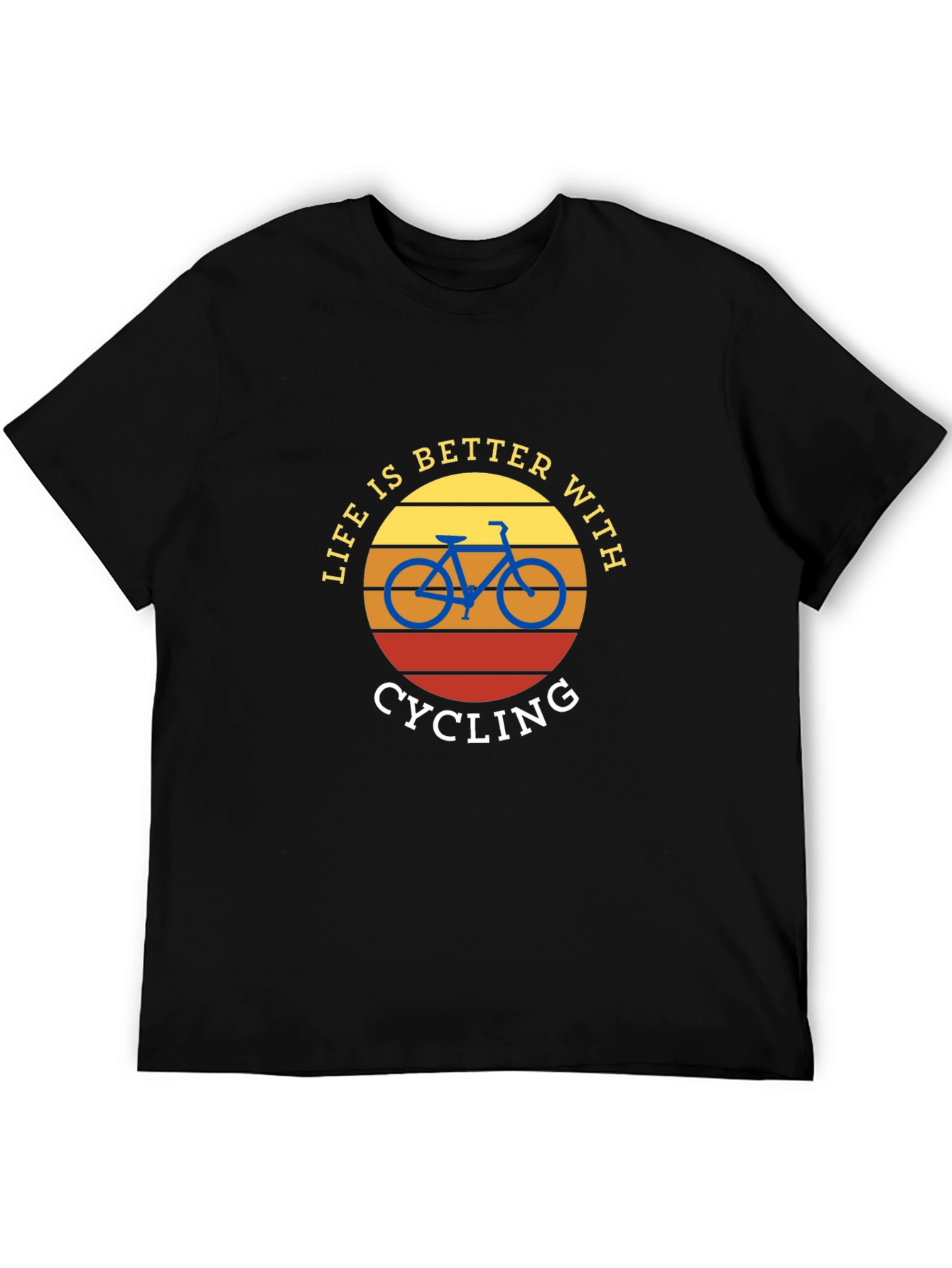 Black Life is Better with Cycling T-Shirt view 5
